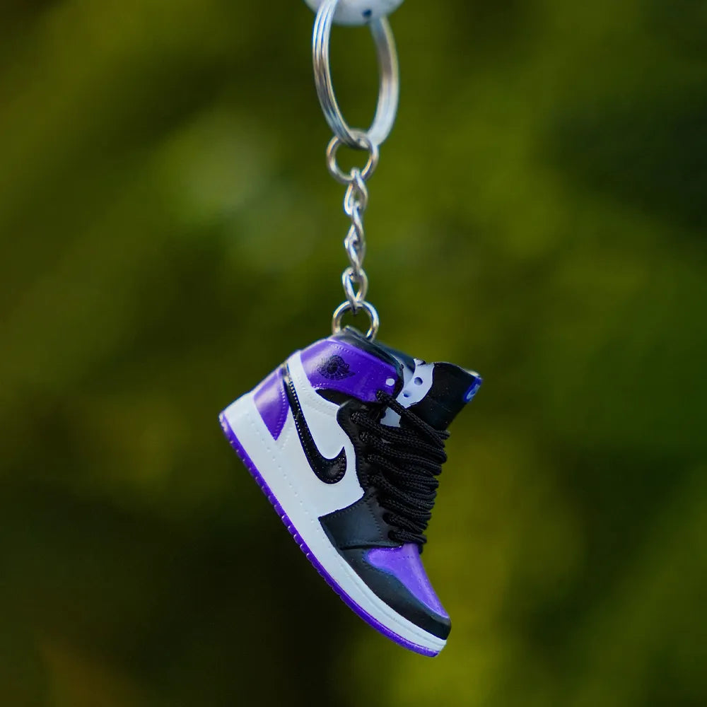 Kicks Machine 3D sneaker keychain AJ1 High Court Purple 1.0