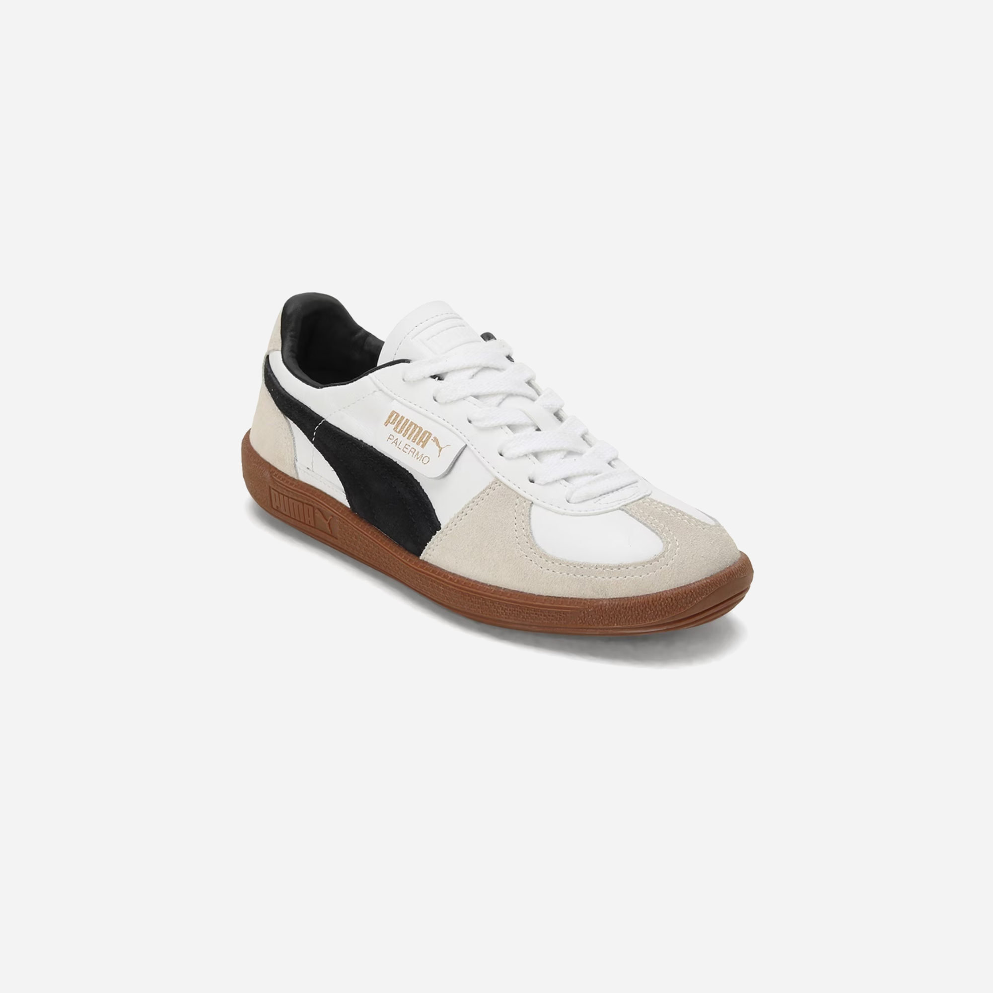 Puma Palermo Leather White Vapor Grey Gum - view 2