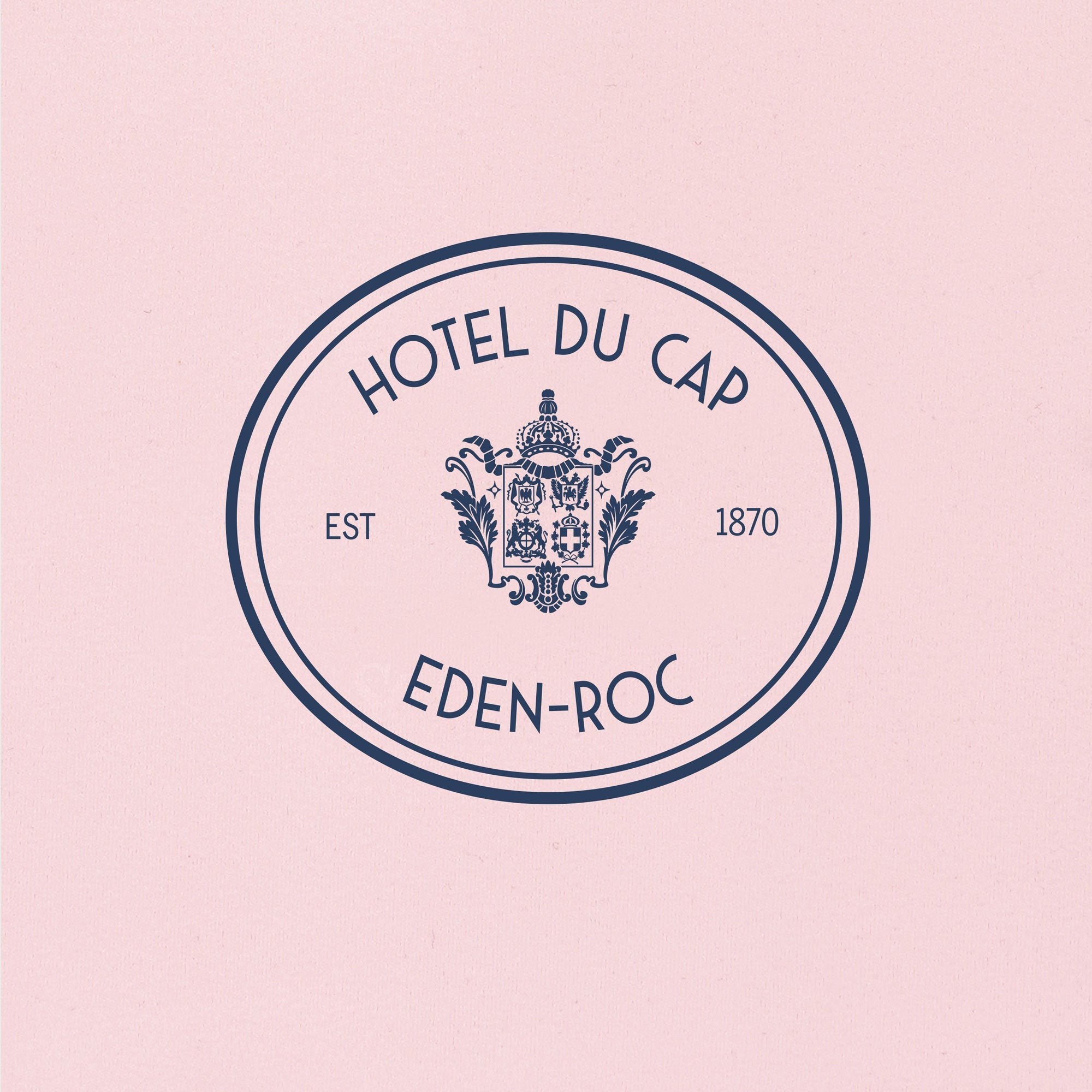 Sporty & Rich | Hotel Du Cap T-shirt { Eden Pink/navy - view 3