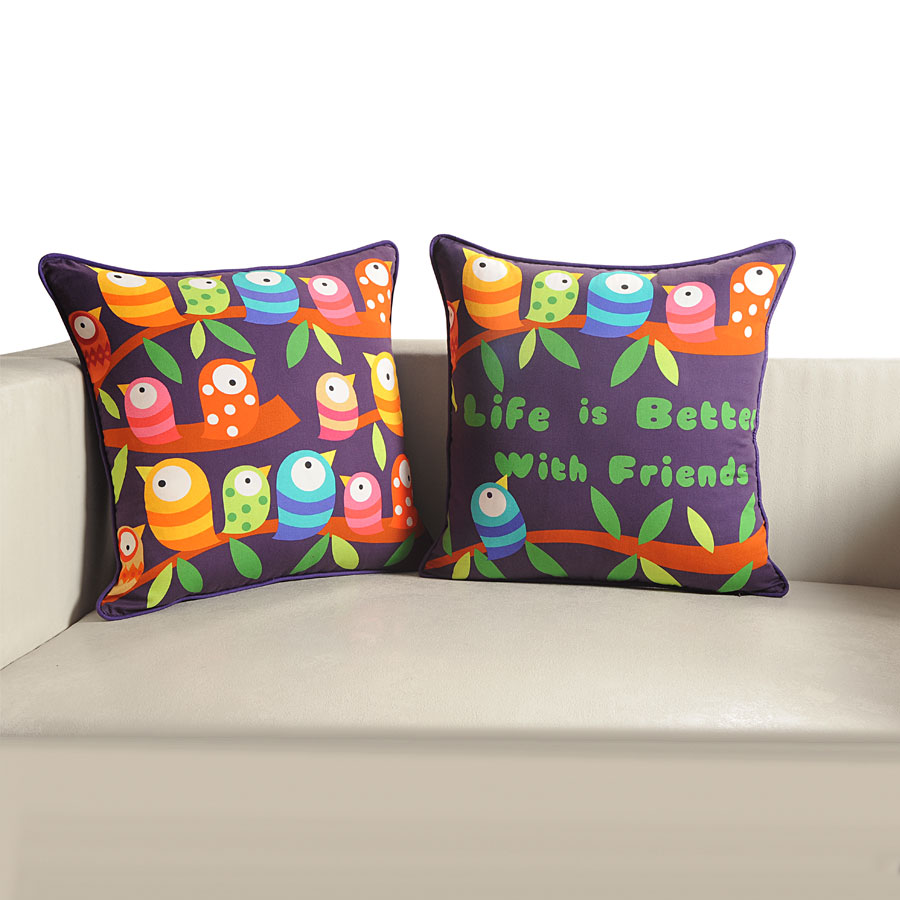 Swayam India Cute Chirp Cushion Covers -kcc- 203 - view 2