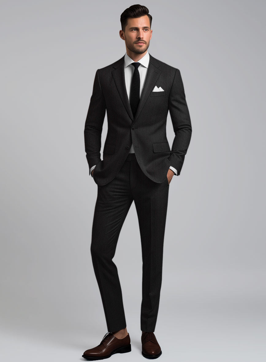 StudioSuits Reda Luman Black Stripe Wool Suit - view 2