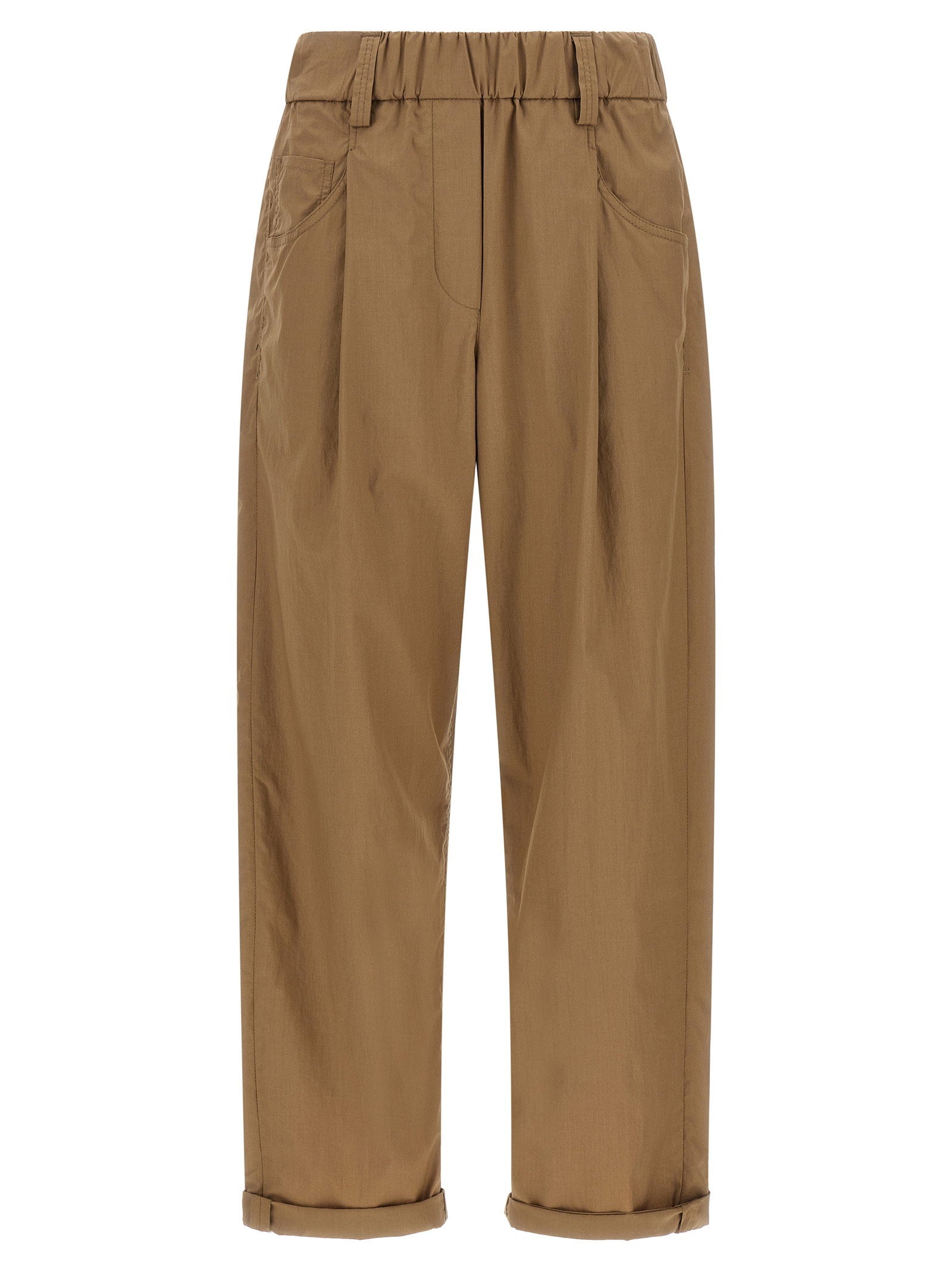 Brunello Cucinelli Track Poplin Pants – 100% cotton