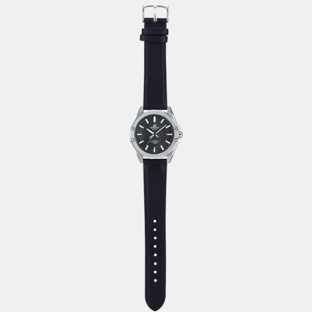 Casio Edifice Men Quartz Black Dial Analog Leather Watch EX510 - view 5