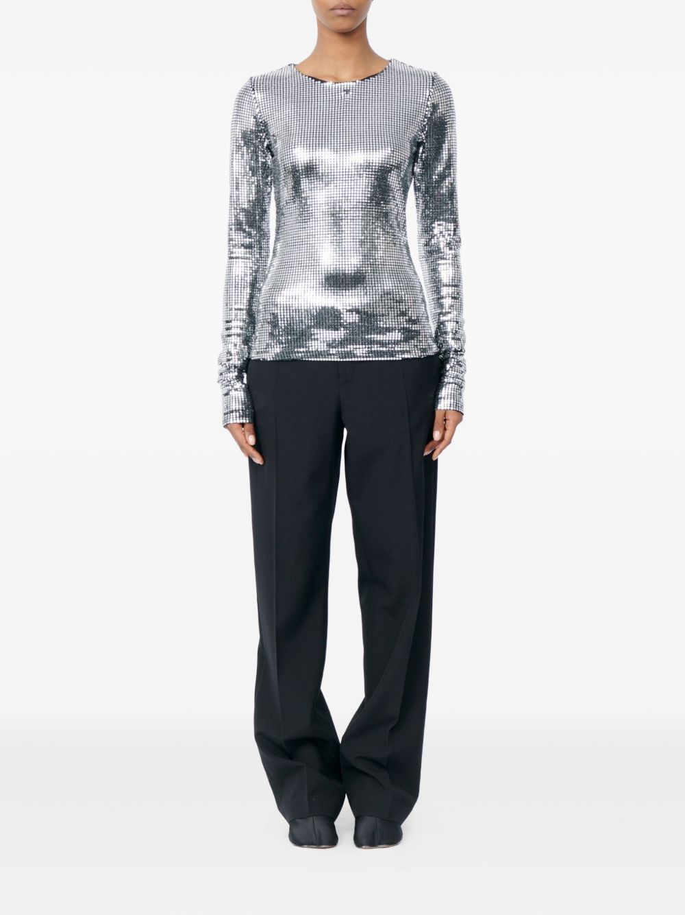 MM6 Maison Margiela Metallized top - view 3