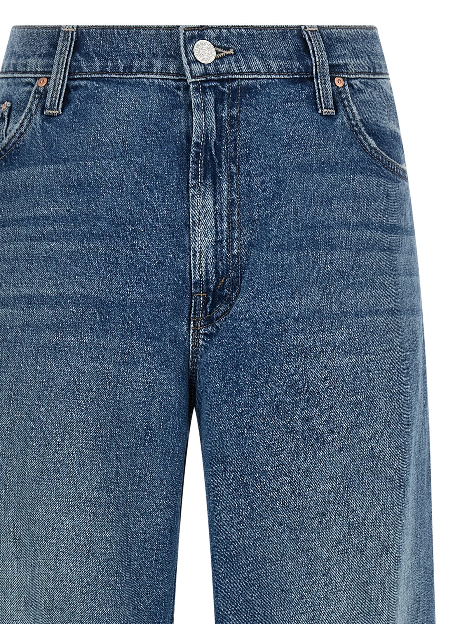 Mother The Rerun Zip Sneak Jeans – 100% cotton - view 3