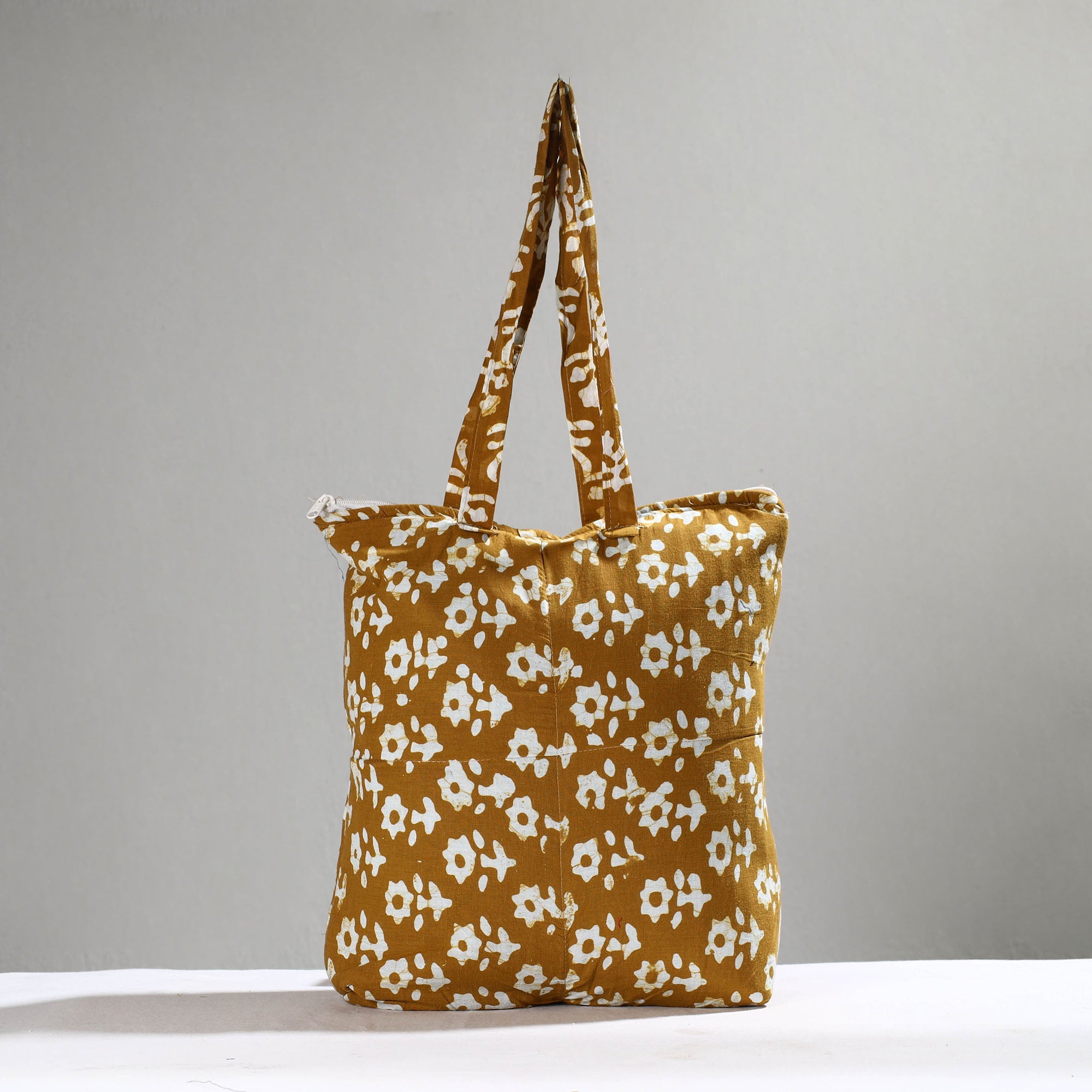 ITOKRI CRAFTS INITIATIVE Brown - Handcrafted Batik Printed Cotton Hand Bag 13