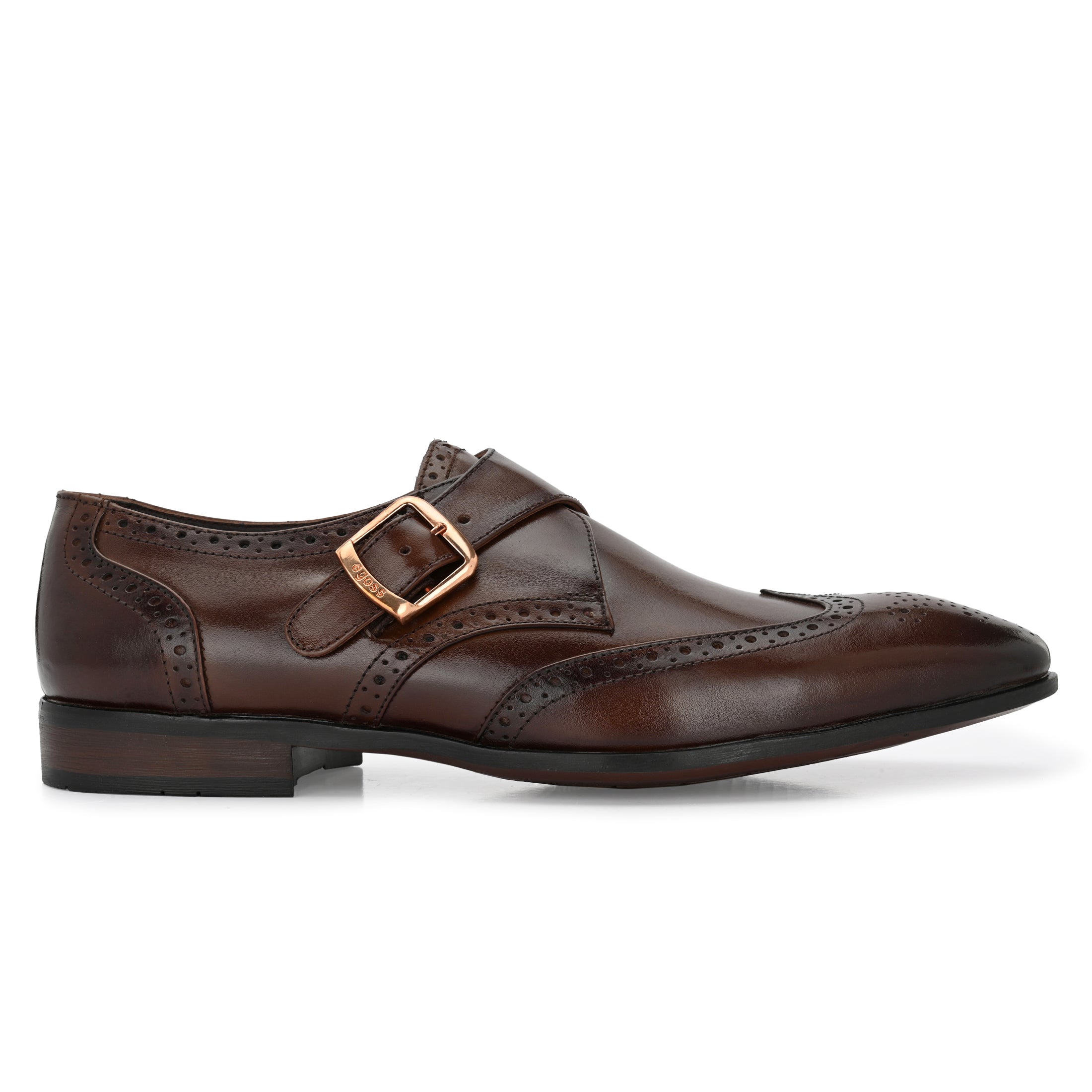 egoss-shoes Formal Leather Buckled Shoes For Men - view 2