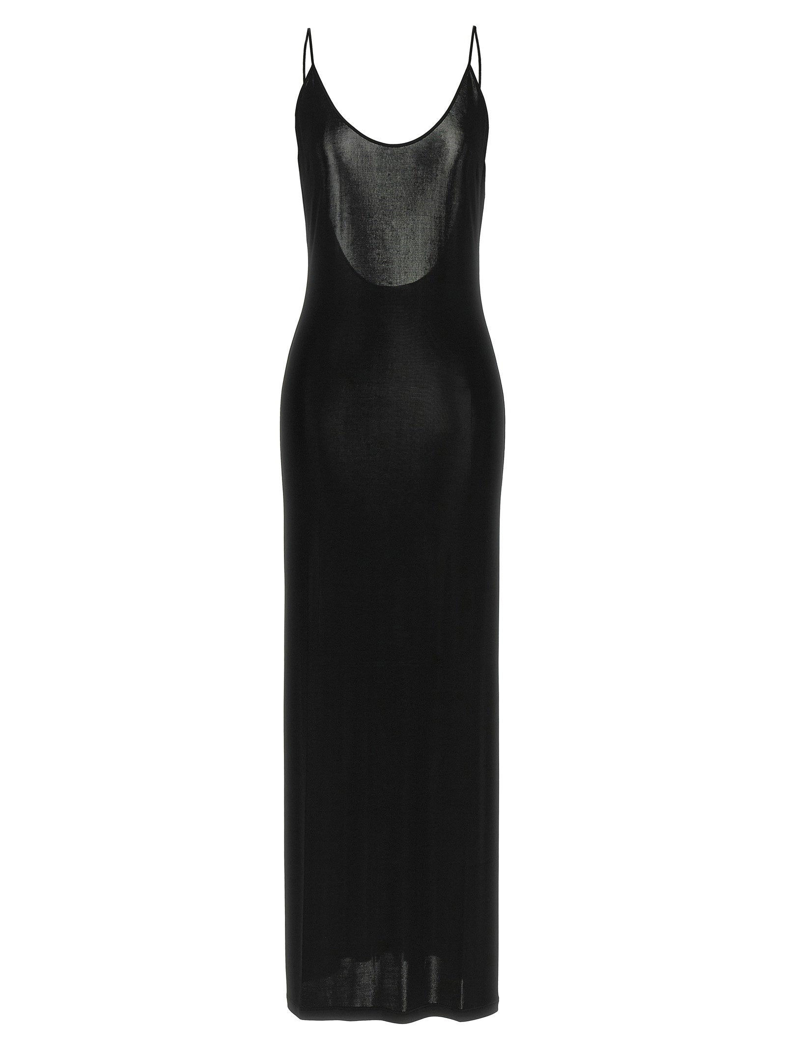 Saint Laurent Cassandre Chain Dress – 97% viscose, 3% elastane