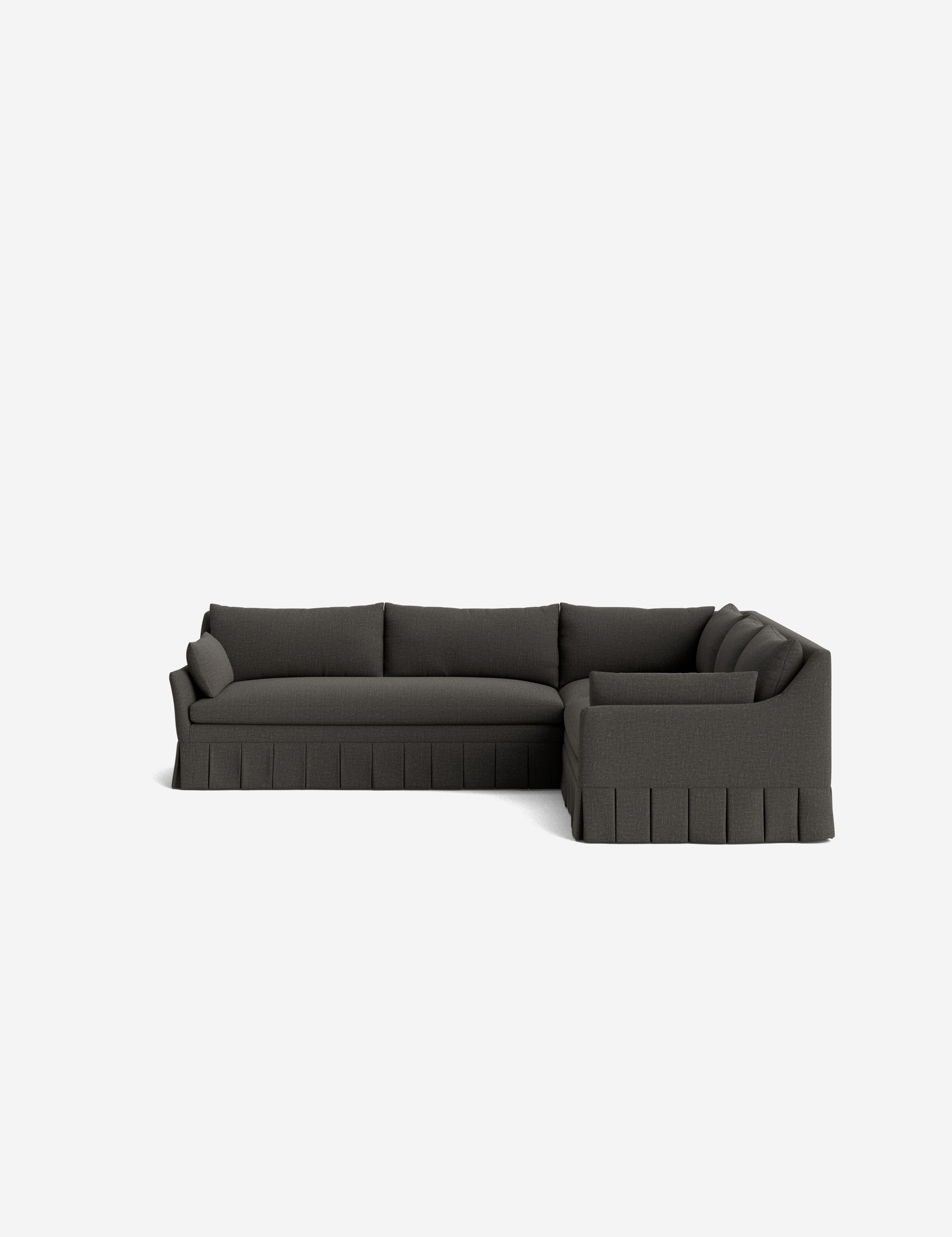 Lulu and Georgia Portola Luxe Depth Pleated Corner Sectional Sofa - view 119