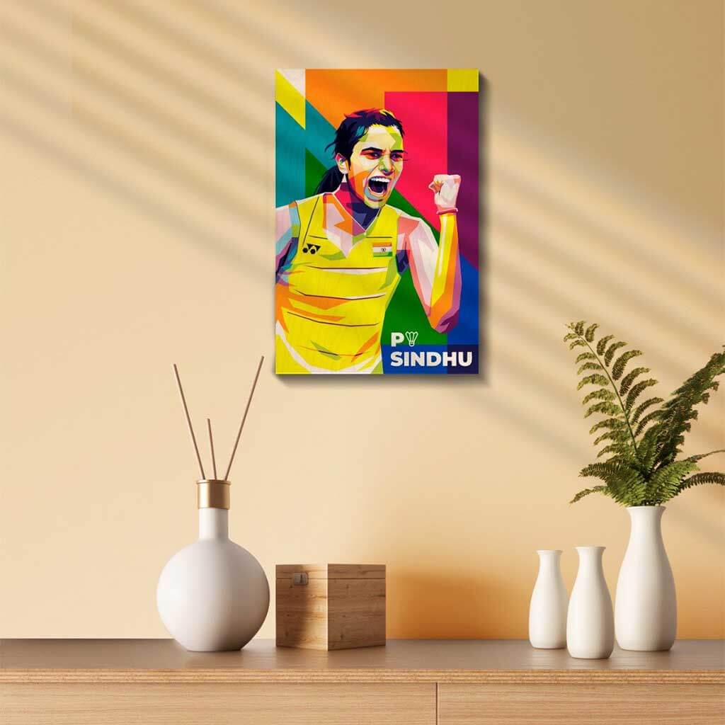 Bigsmall_cc PV Sindhu Printed Wooden Frame - view 3
