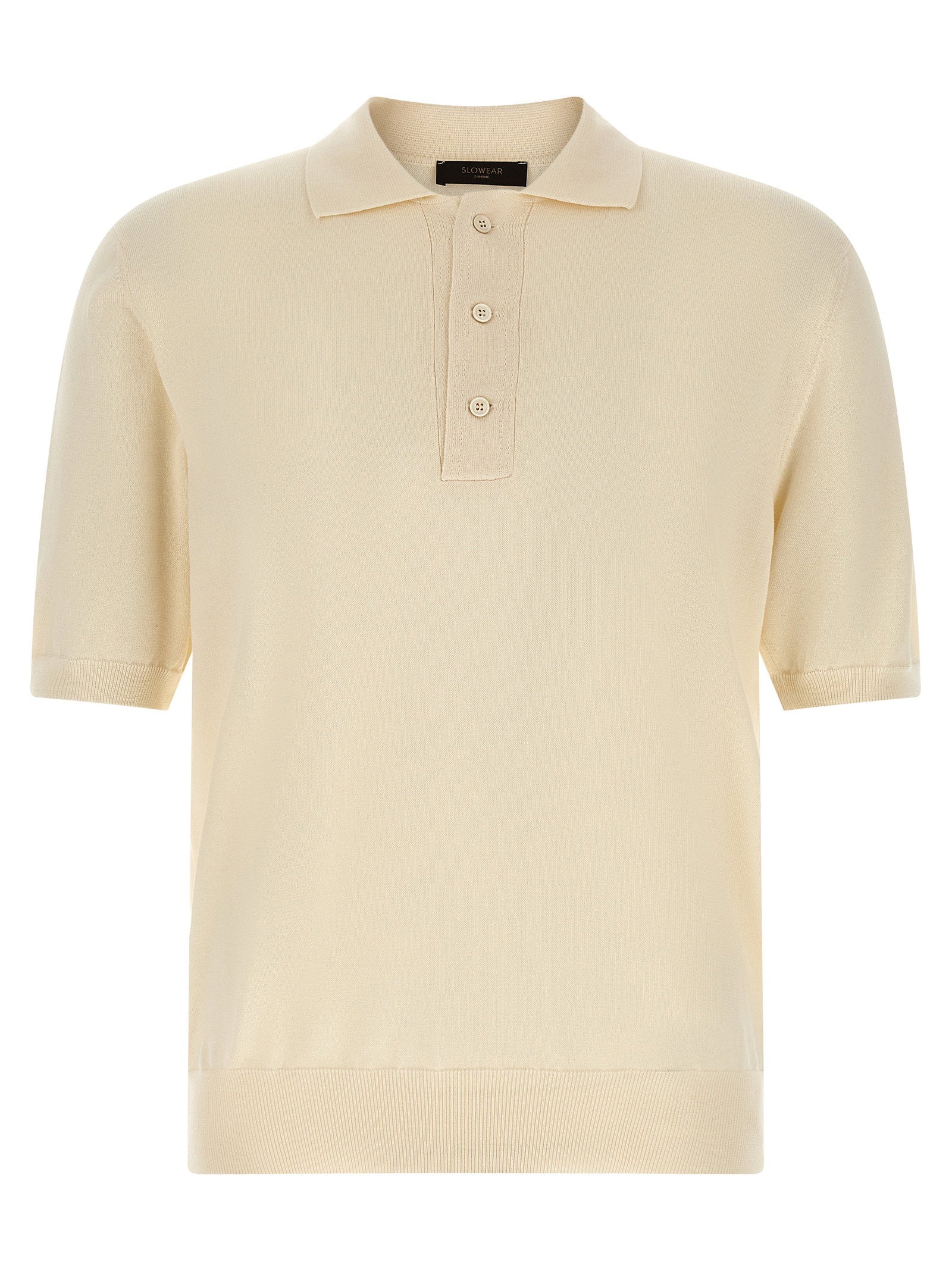 Zanone Cotton Knit Polo Shirt – 100% cotton