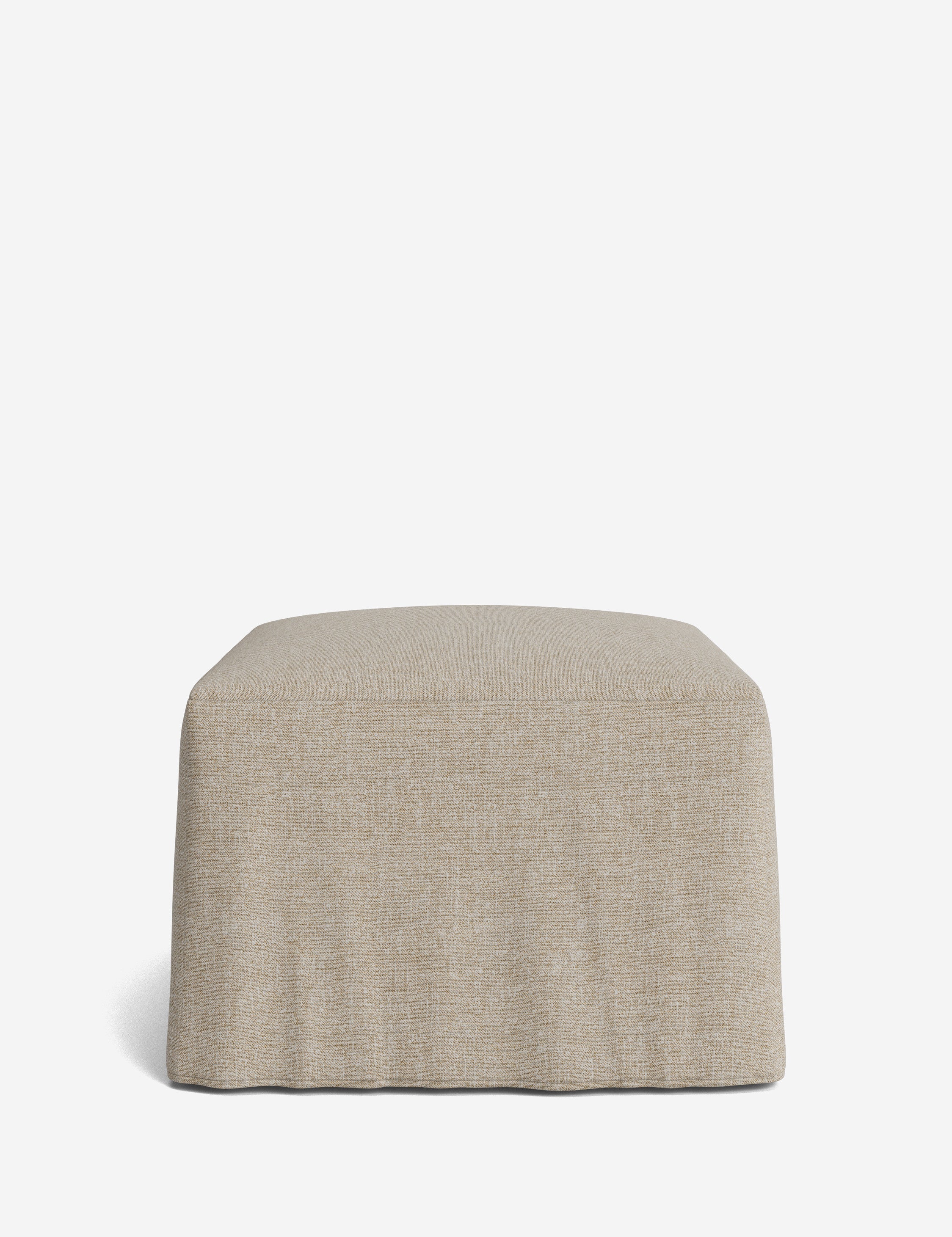 Lulu and Georgia Portola Slipcover Ottoman - view 152