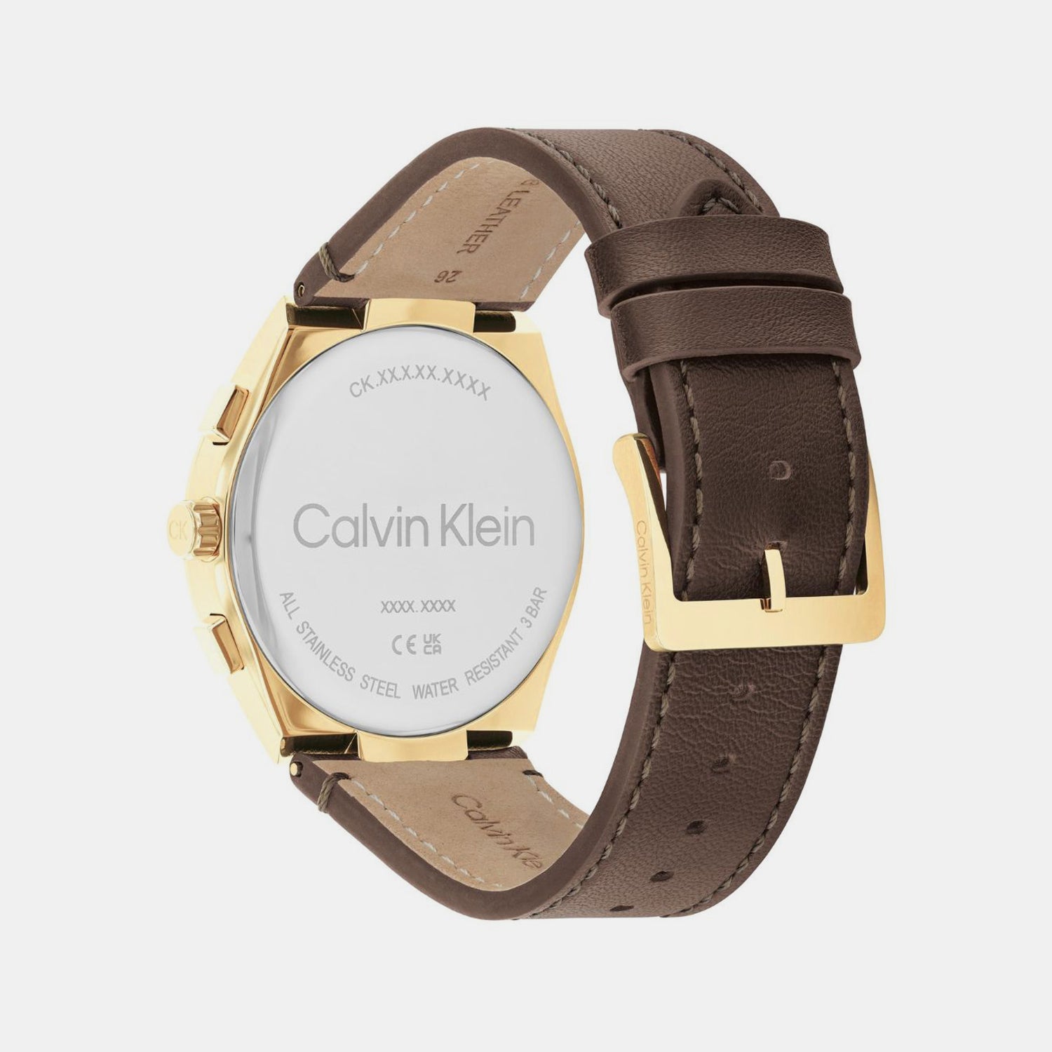 Calvin Klein Distinguish Men Quartz Dark Blue Dial Multi-Function Leather Watch 25200445 - view 3