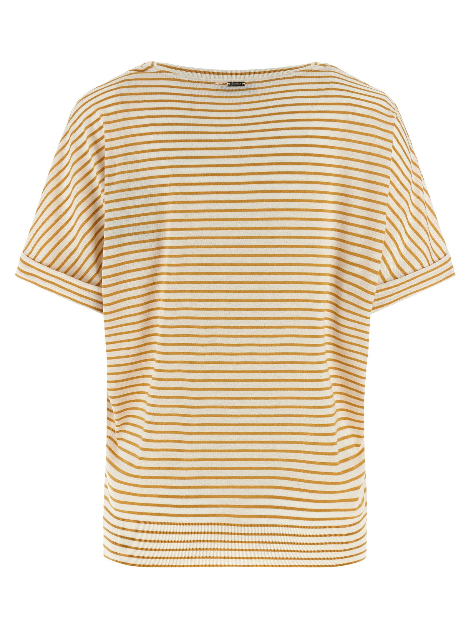 Herno Striped T-shirt – 67% lyocell 33% cotton - view 2