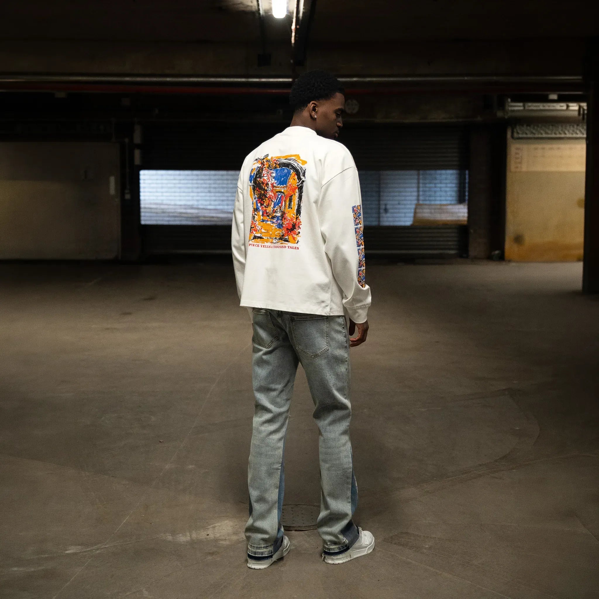 SIARR Floral L/S Off-White T-Shirt - view 4