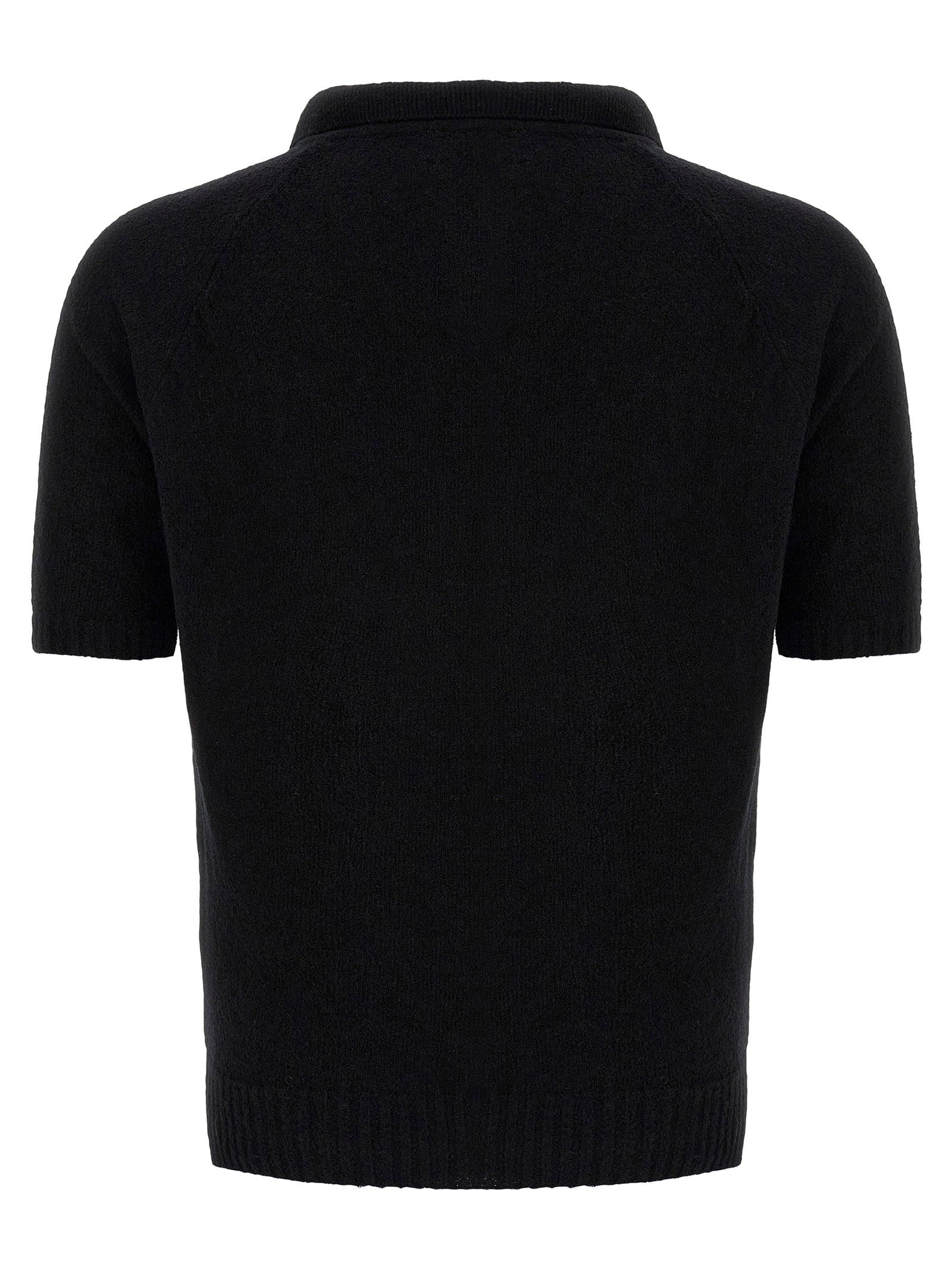 Ma'ry'ya Bouclé Cotton Polo Shirt - view 2