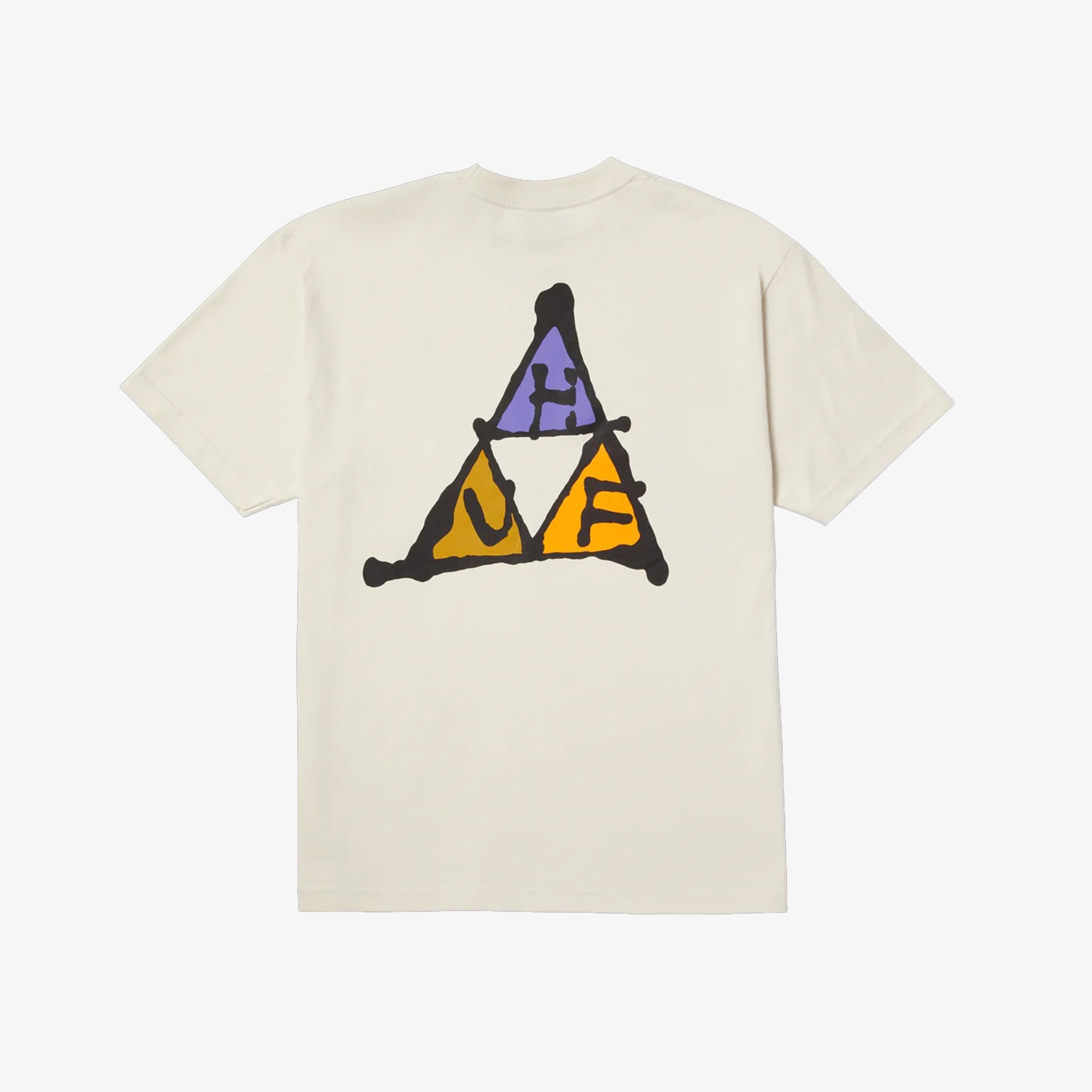 Huf | No-fi Triple Triangle T-shirt { Bone