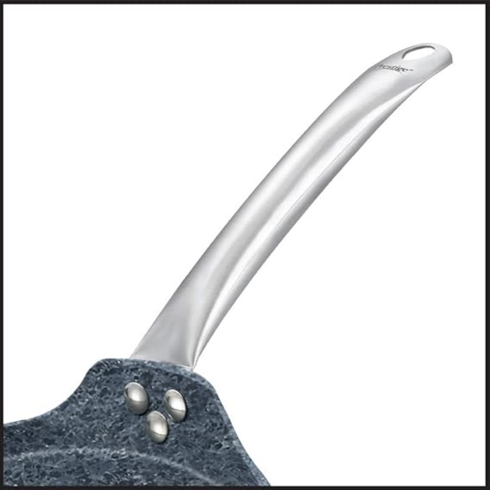Prestige Stone Series Omni Aluminium Tawa | Gas & Induction Compatible | Black - view 2