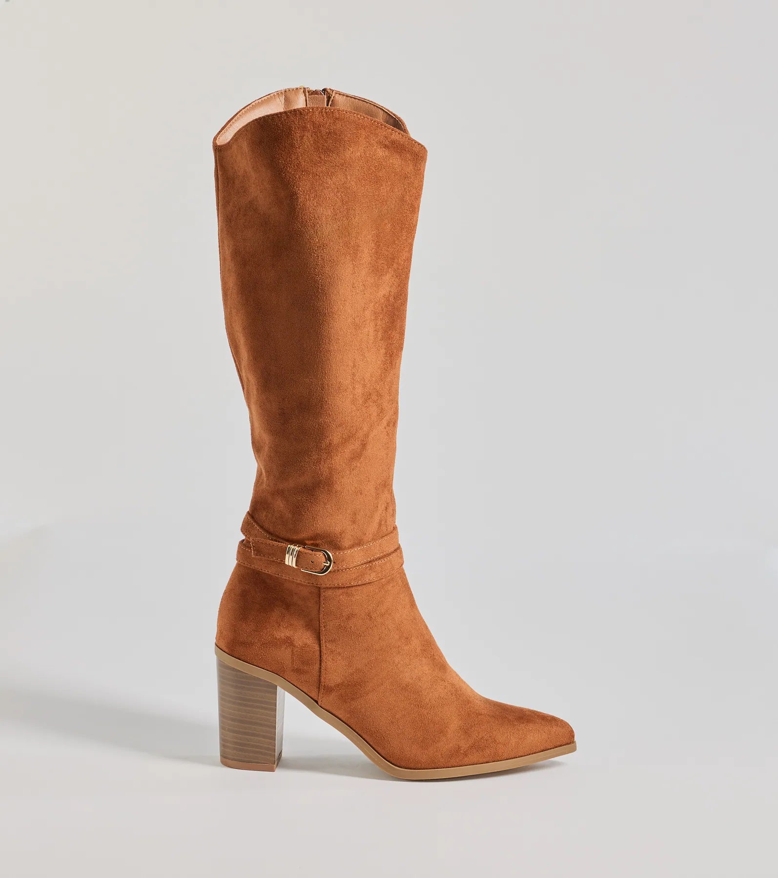 Windsor Fab Slay Buckle Strap Under-The-Knee Boots - view 6
