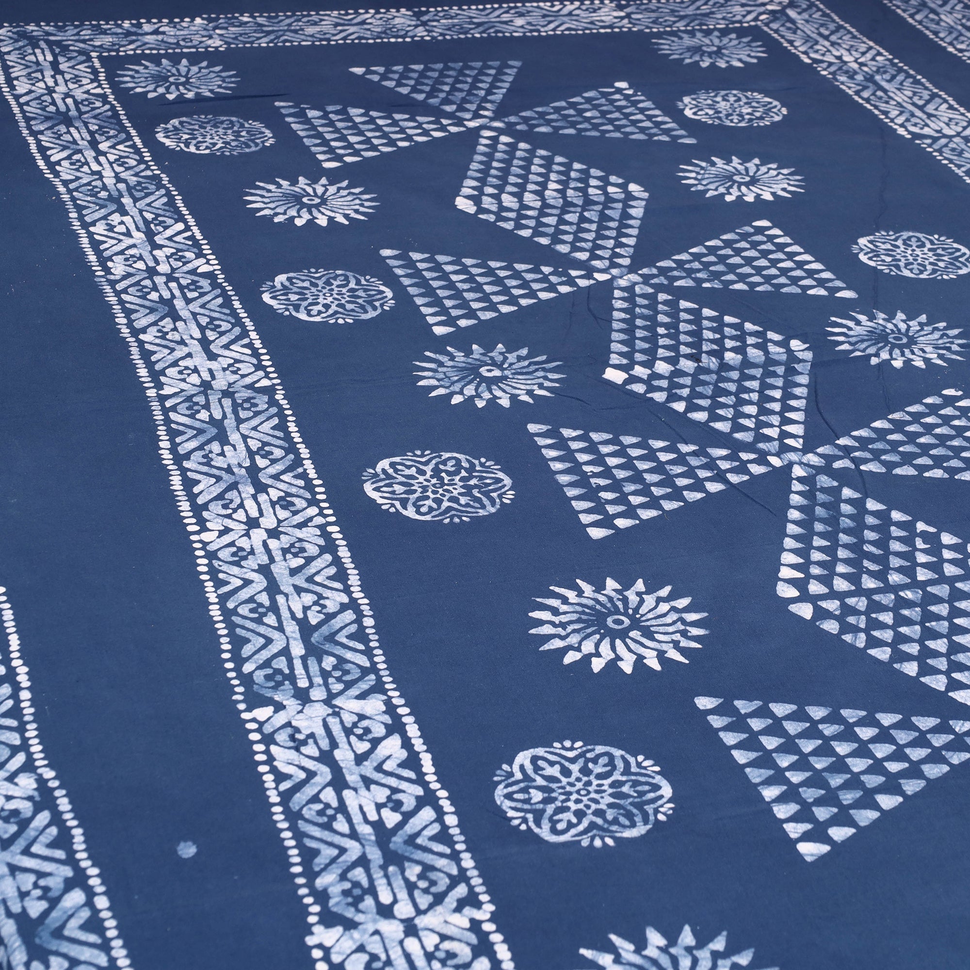 BATIK BY MD. SHARIFF Blue - Cotton Hand Batik Print Single Bedsheet (91 x 57 ) 31 - view 2