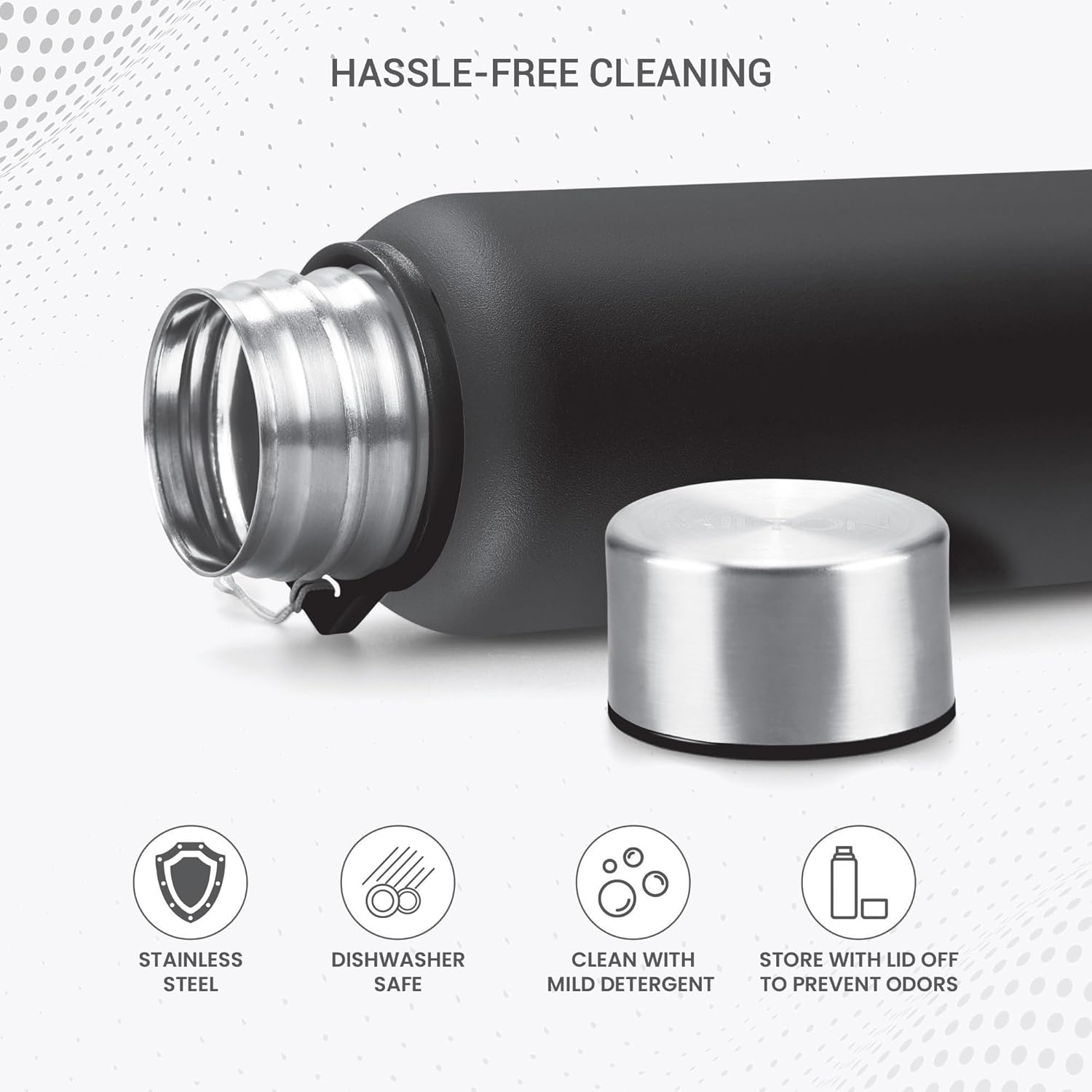 Personalized Brim Stainless Steel Bottle (Milton) - view 4