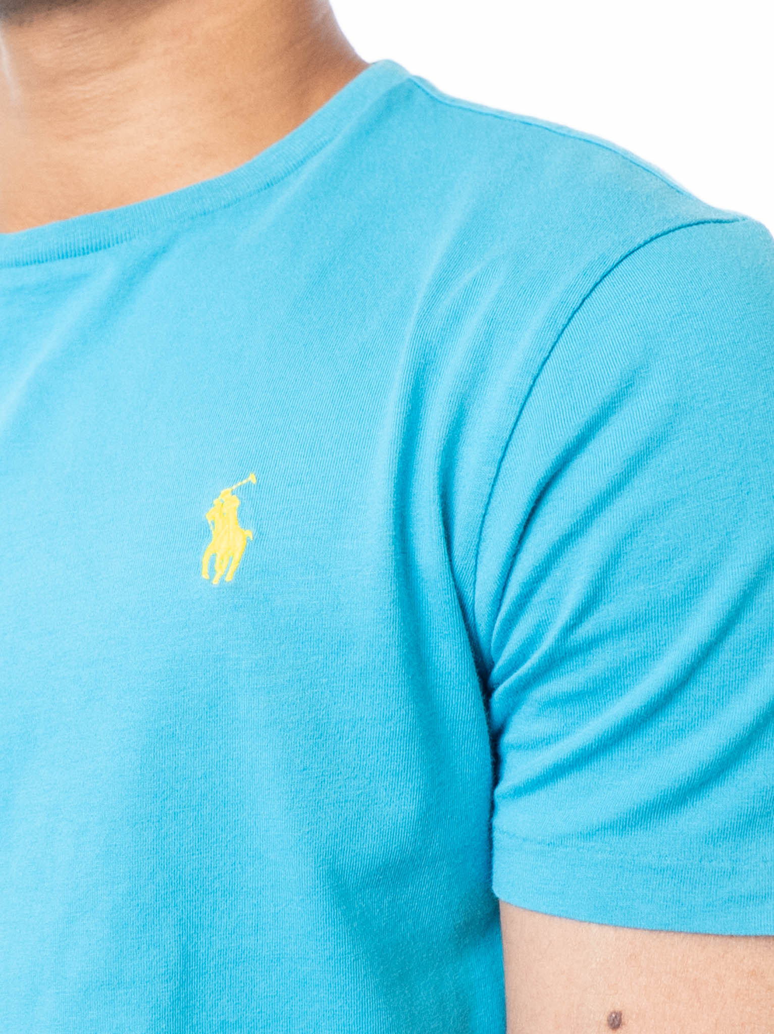 Polo Ralph Lauren Light Blue Custom Slim Fit T-Shirt - view 2