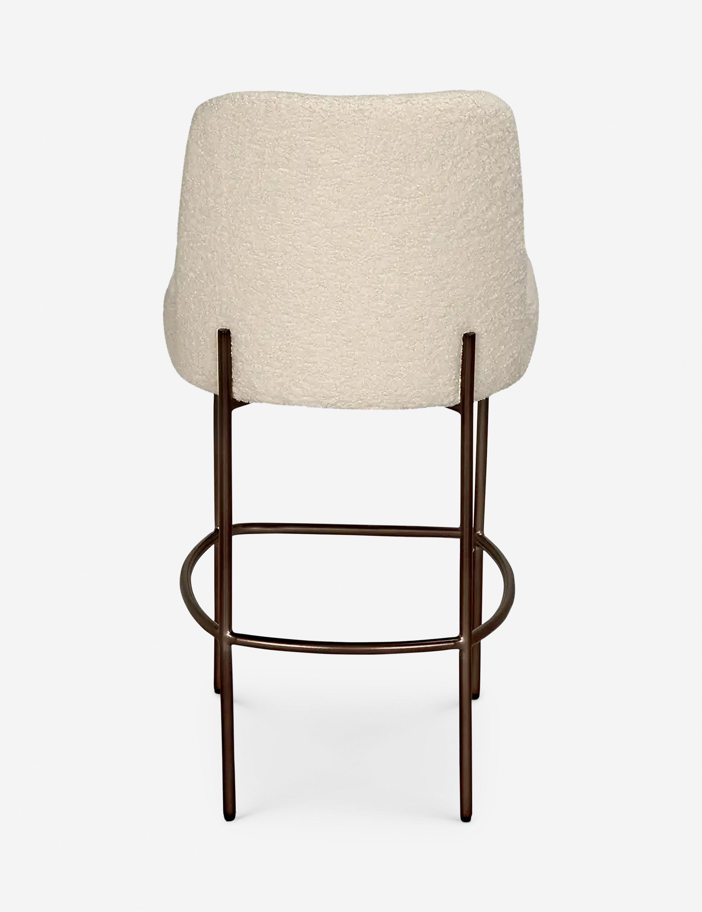 Lulu and Georgia Fabron Counter Stool – Cream - view 4