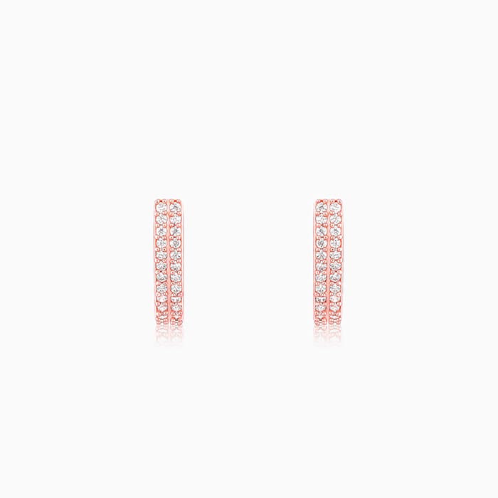 GIVA Jewellery Rose Gold Slender Earrings