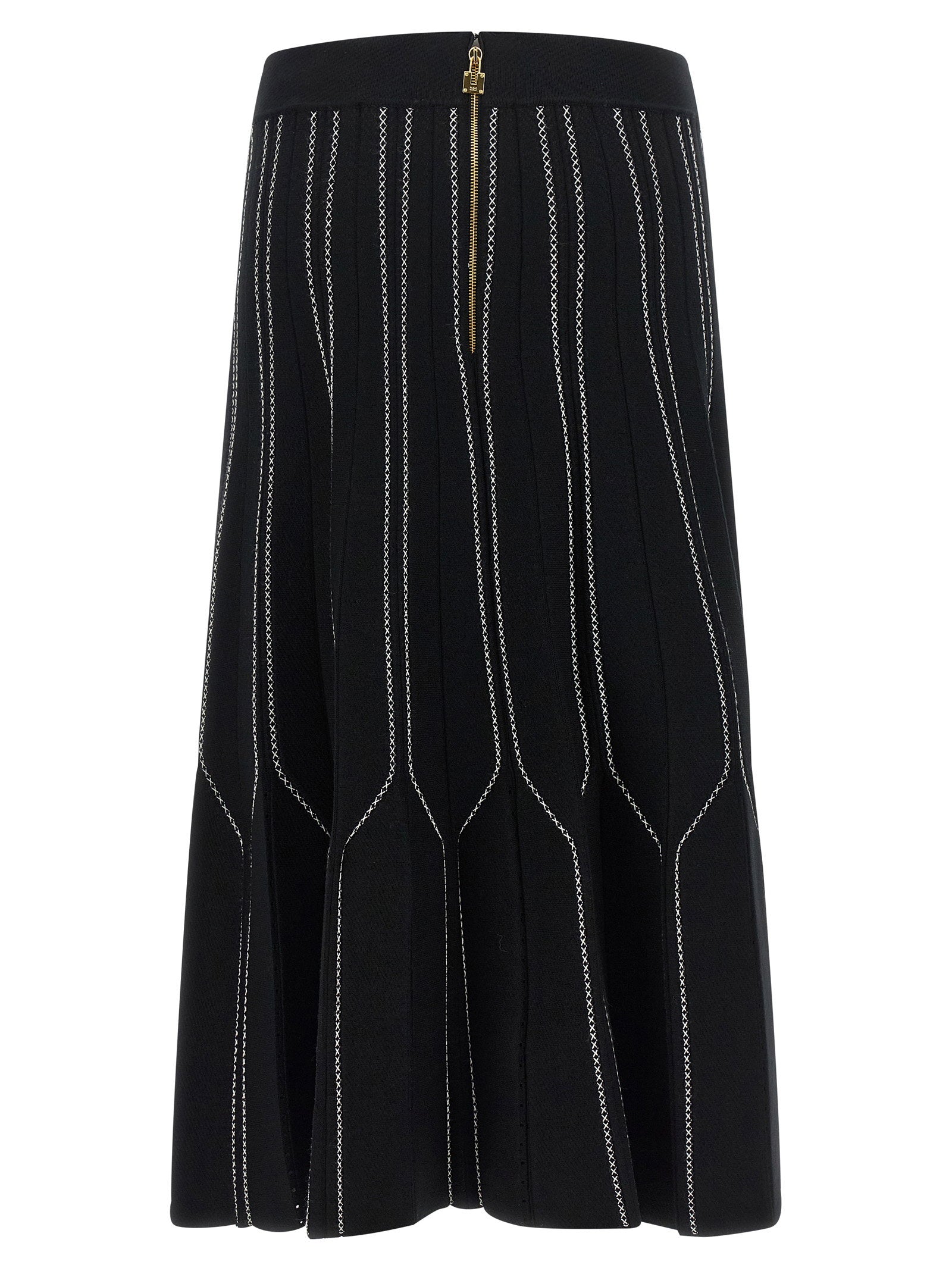 Elisabetta Franchi Origami Knit Skirt - view 2