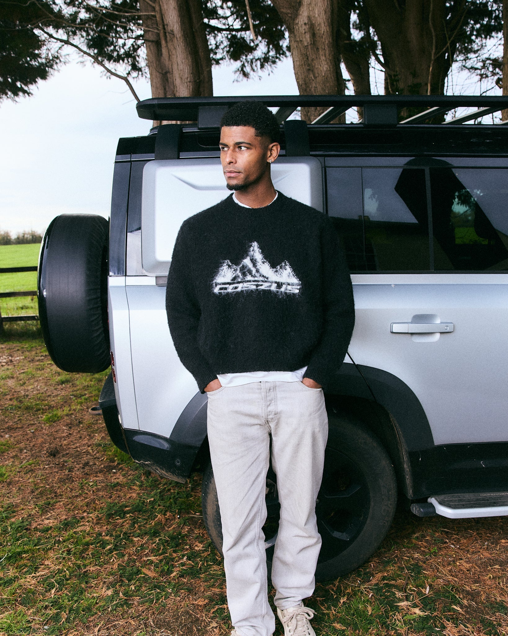 Coszus Alpine Mohair Knit Black Sweatshirt - view 5