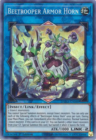 Yu-Gi-Oh! Beetrooper Armor Horn - DAMA-EN088 - Super Rare - 1st Edition