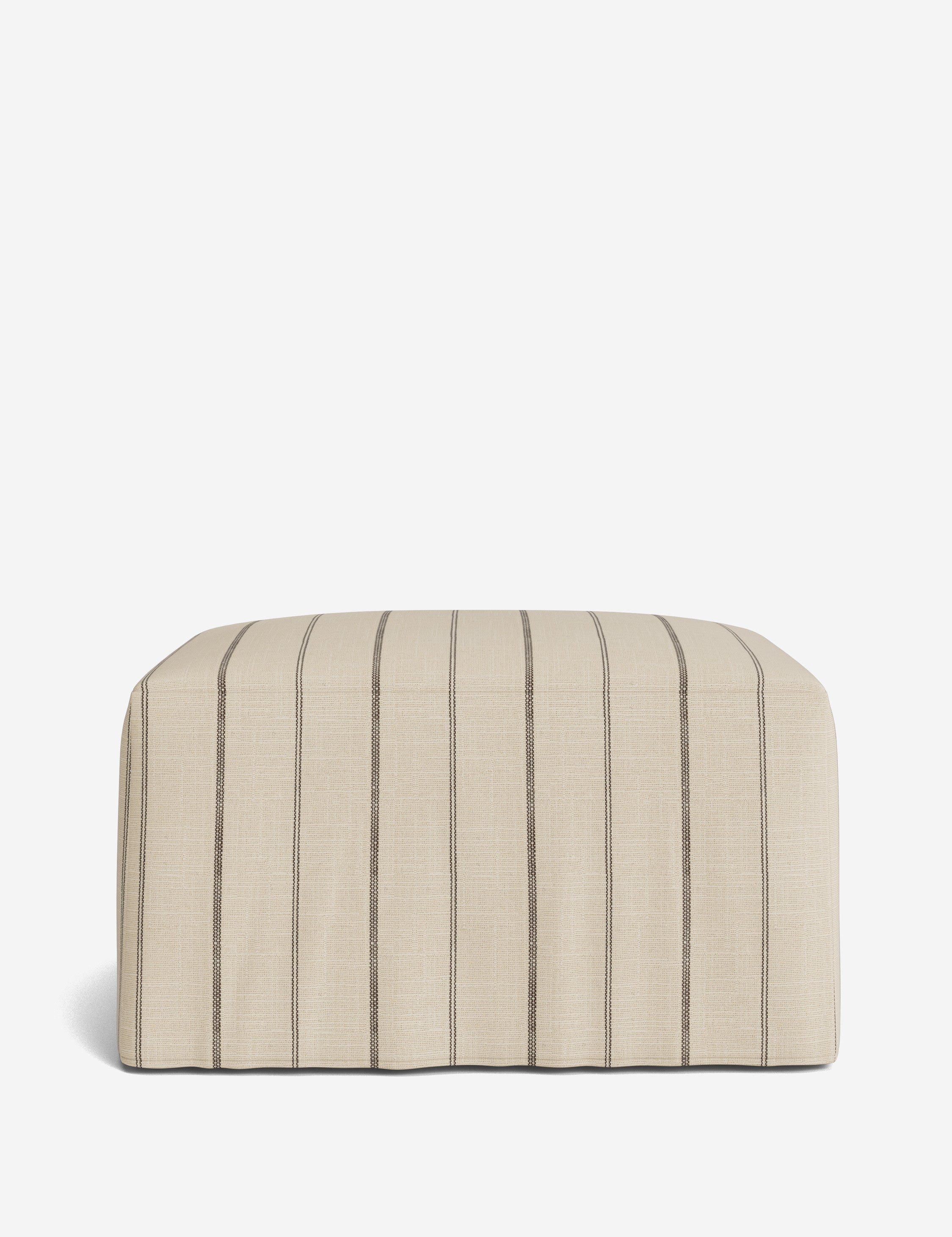 Lulu and Georgia Portola Slipcover Ottoman - view 146
