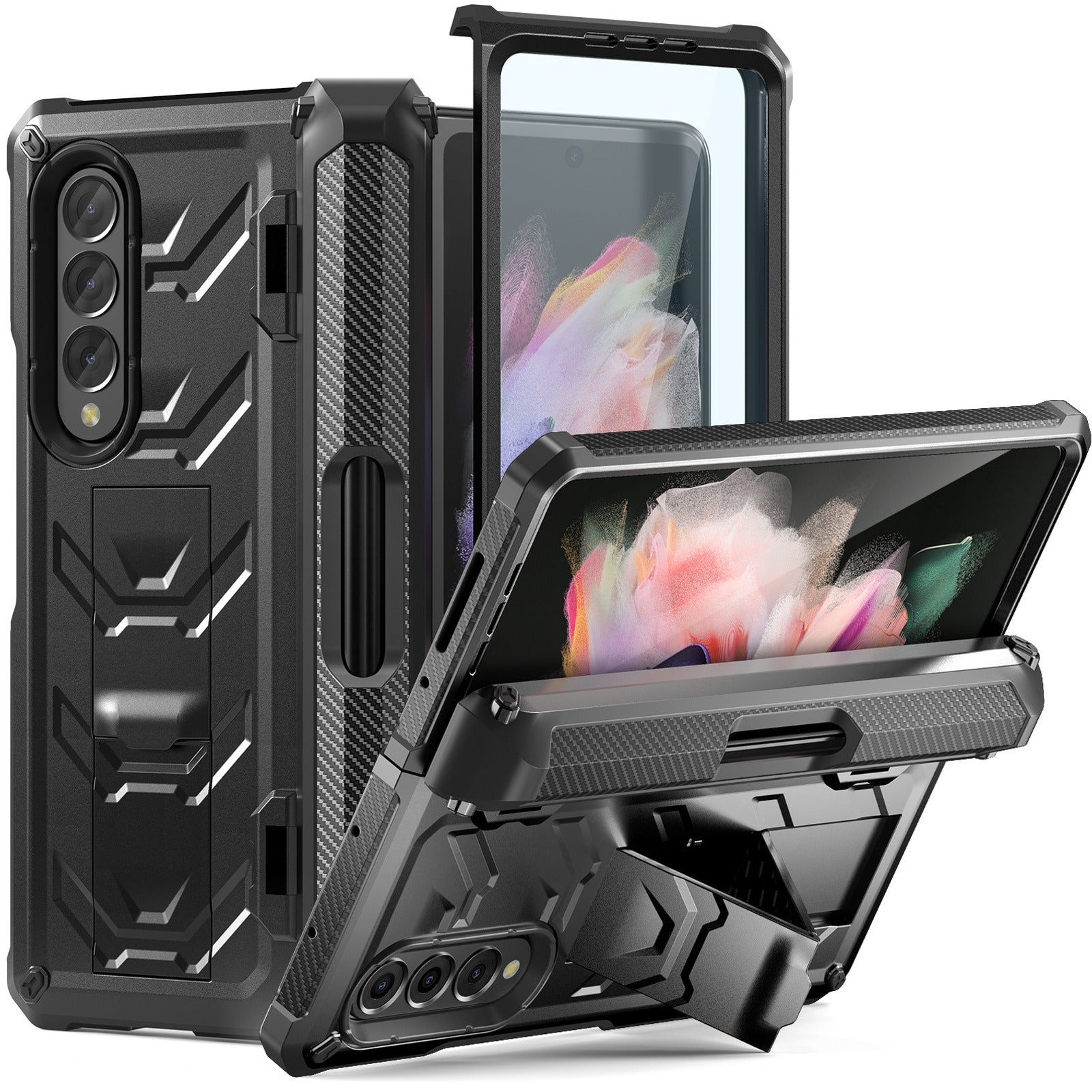 Million Cases Matrix Hinge Shield Kickstand Case With Pen Slot - Samsung - view 13