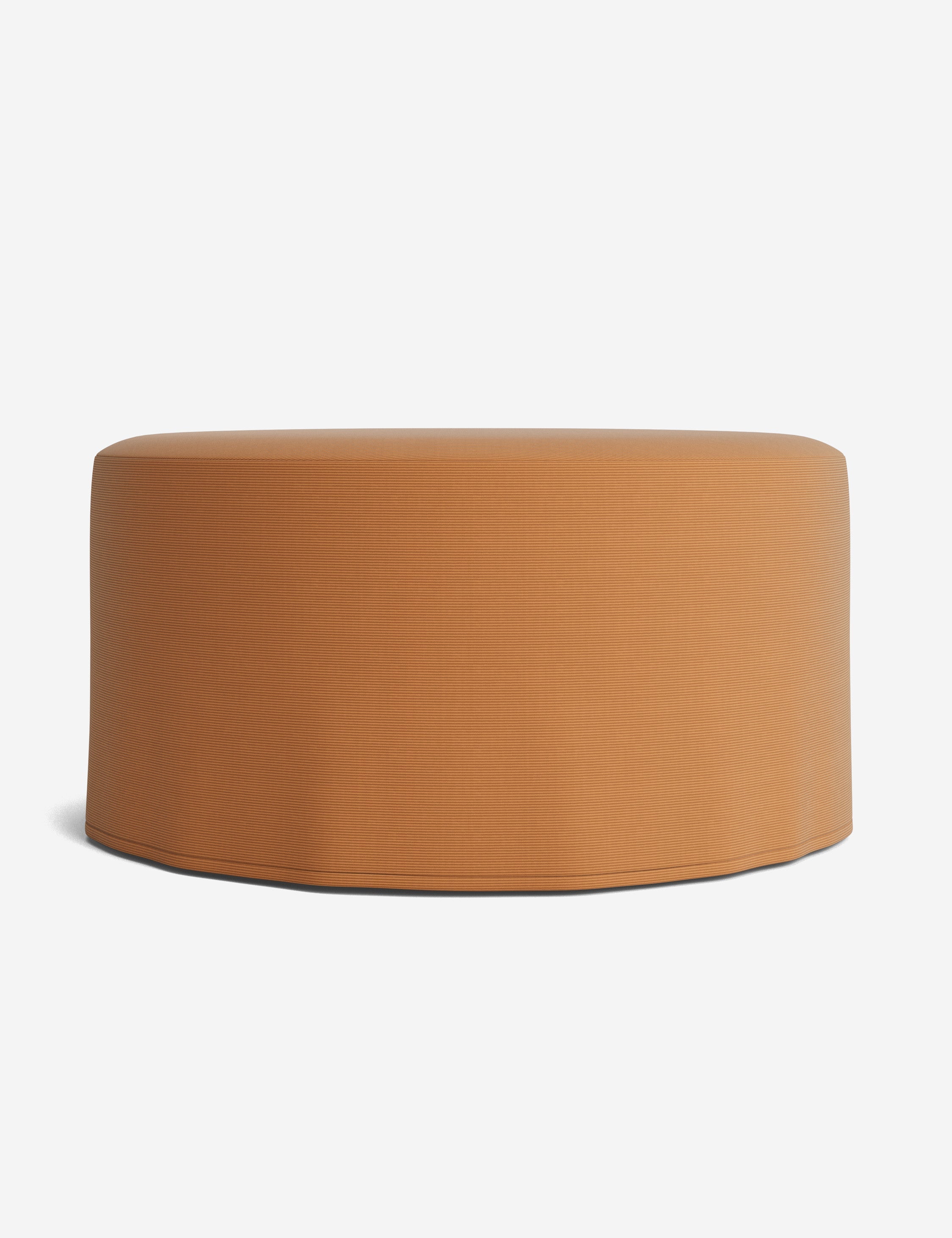 Lulu and Georgia Portola Slipcover Round Ottoman - view 65