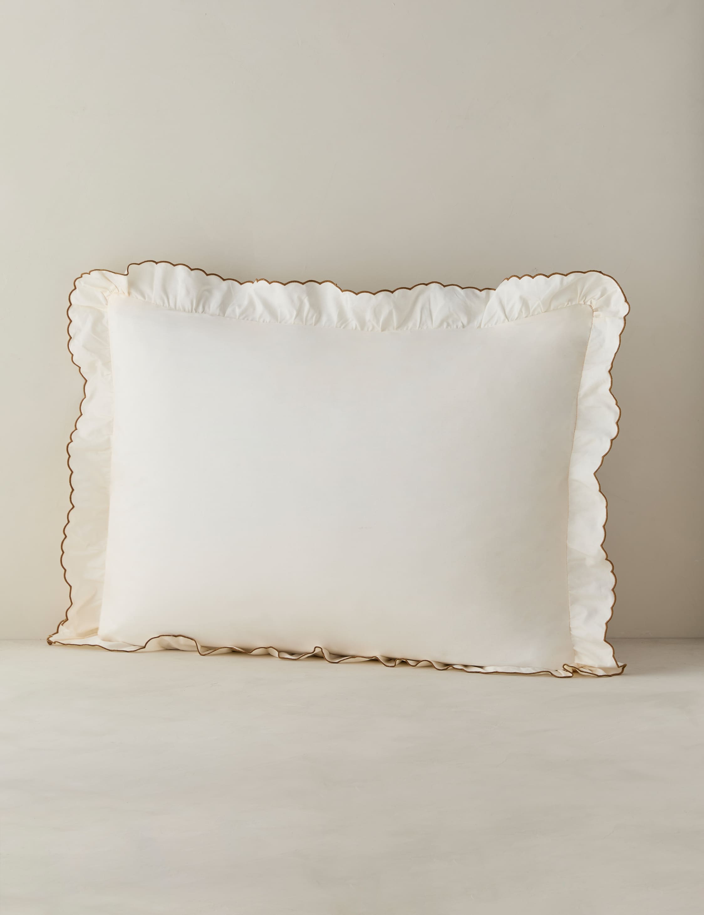 Lulu and Georgia Hatton Scalloped Percale Sham - view 6