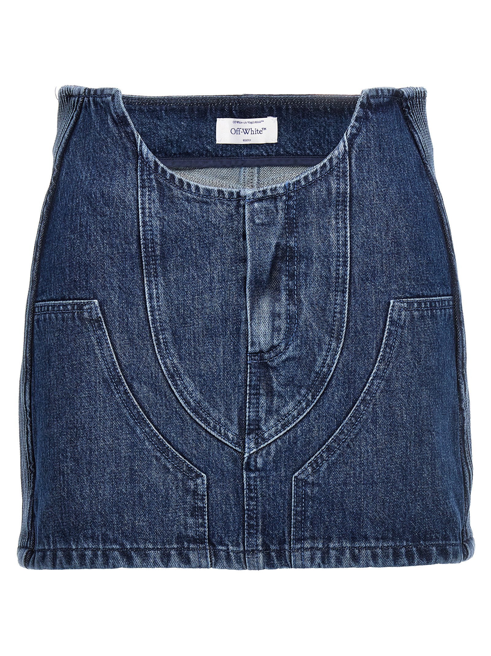 Off White Motorcycle Miniskirt – 100% cotton