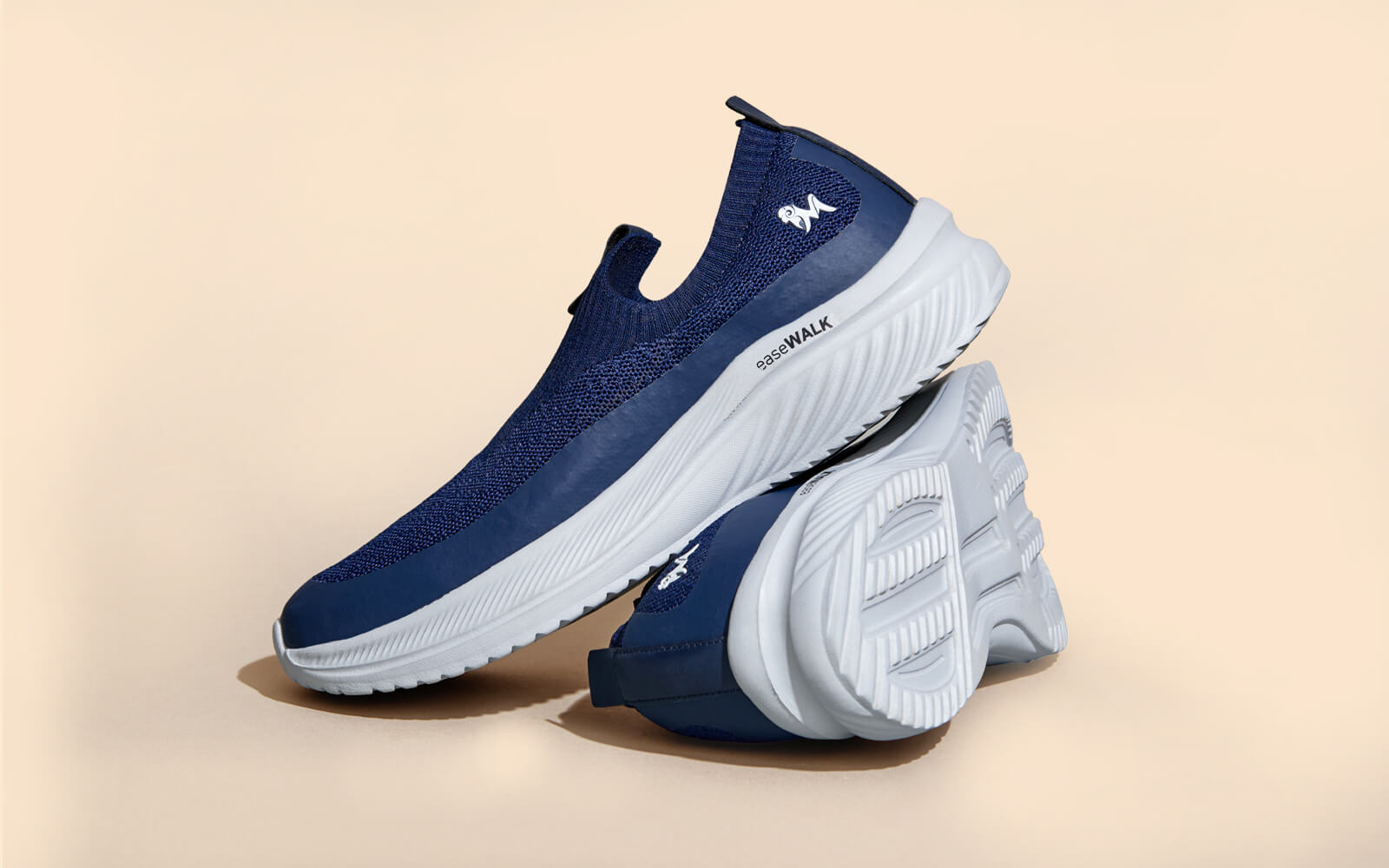 Neeman's Ease Walk Slip Ons : Blue - view 6