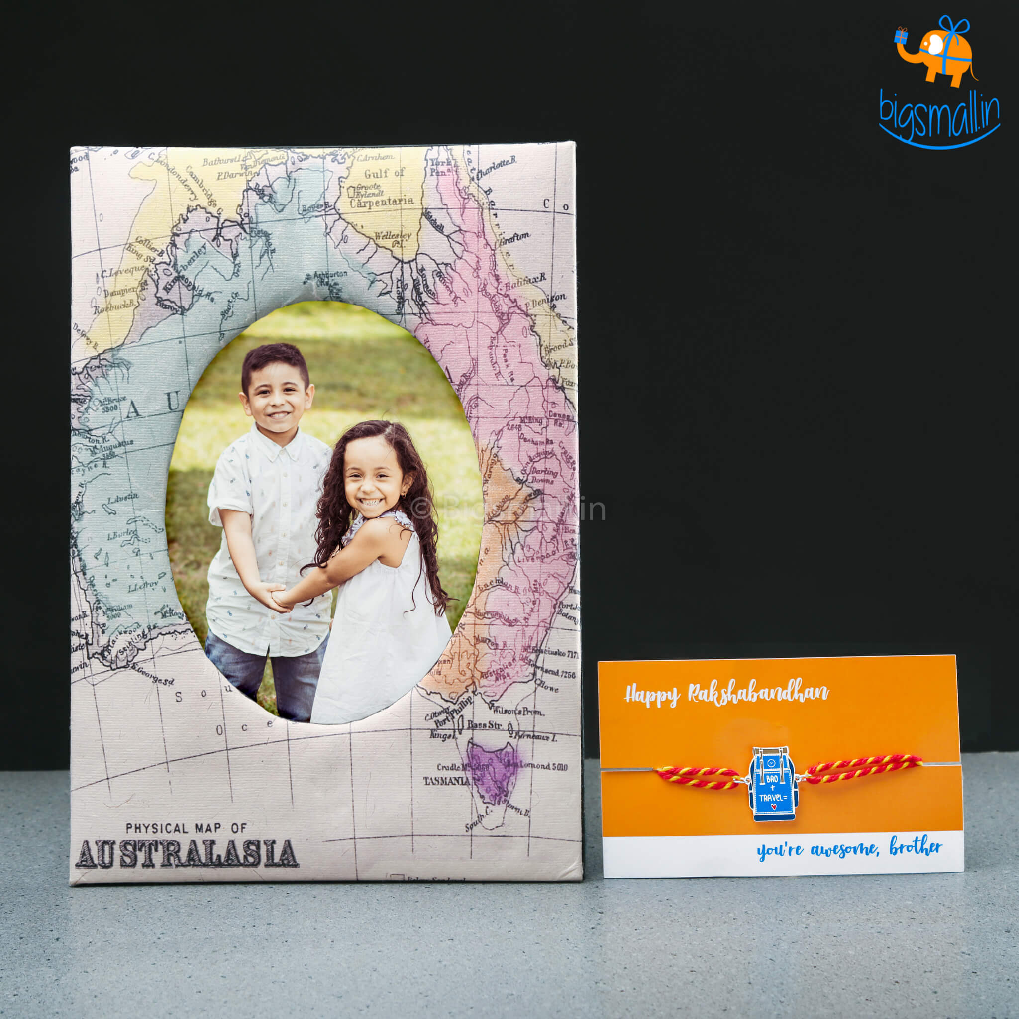 Bigsmall Traveler Bro Rakhi Gift Set