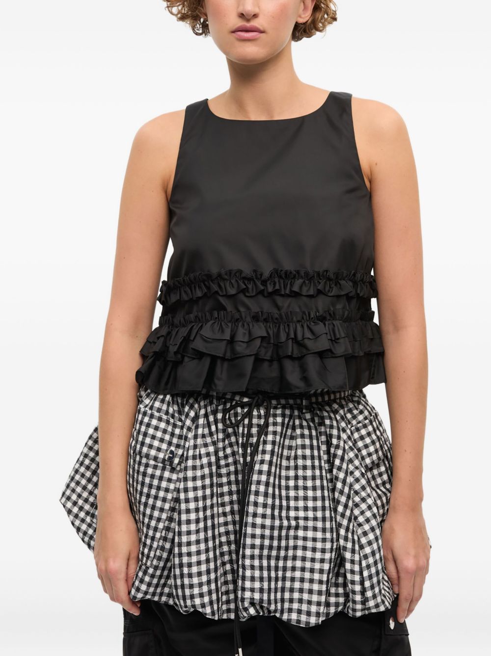 Ganni Nylon tank top – Cotton 100% - view 2