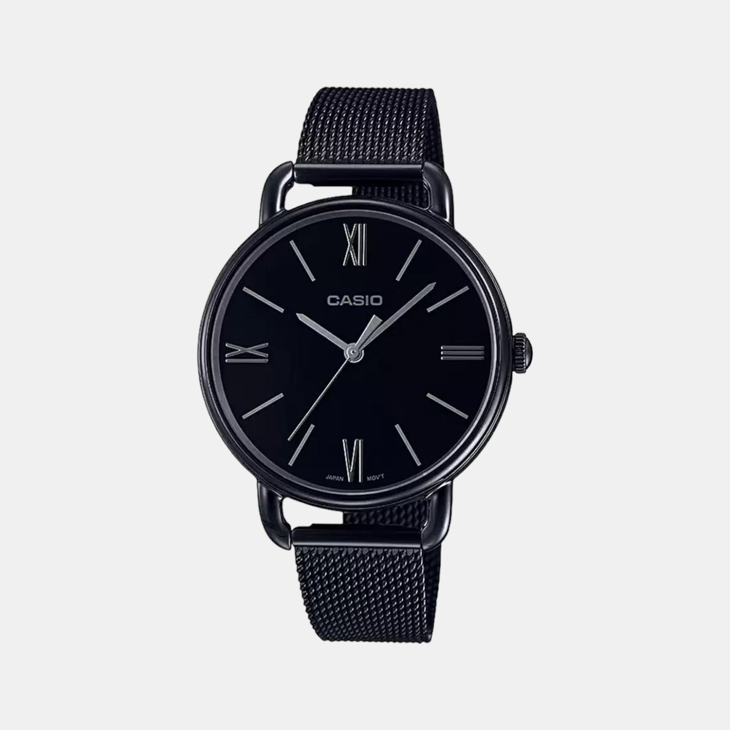 Casio Enticer Women Quartz Black Dial Analog Stainless Steel Watch A1804