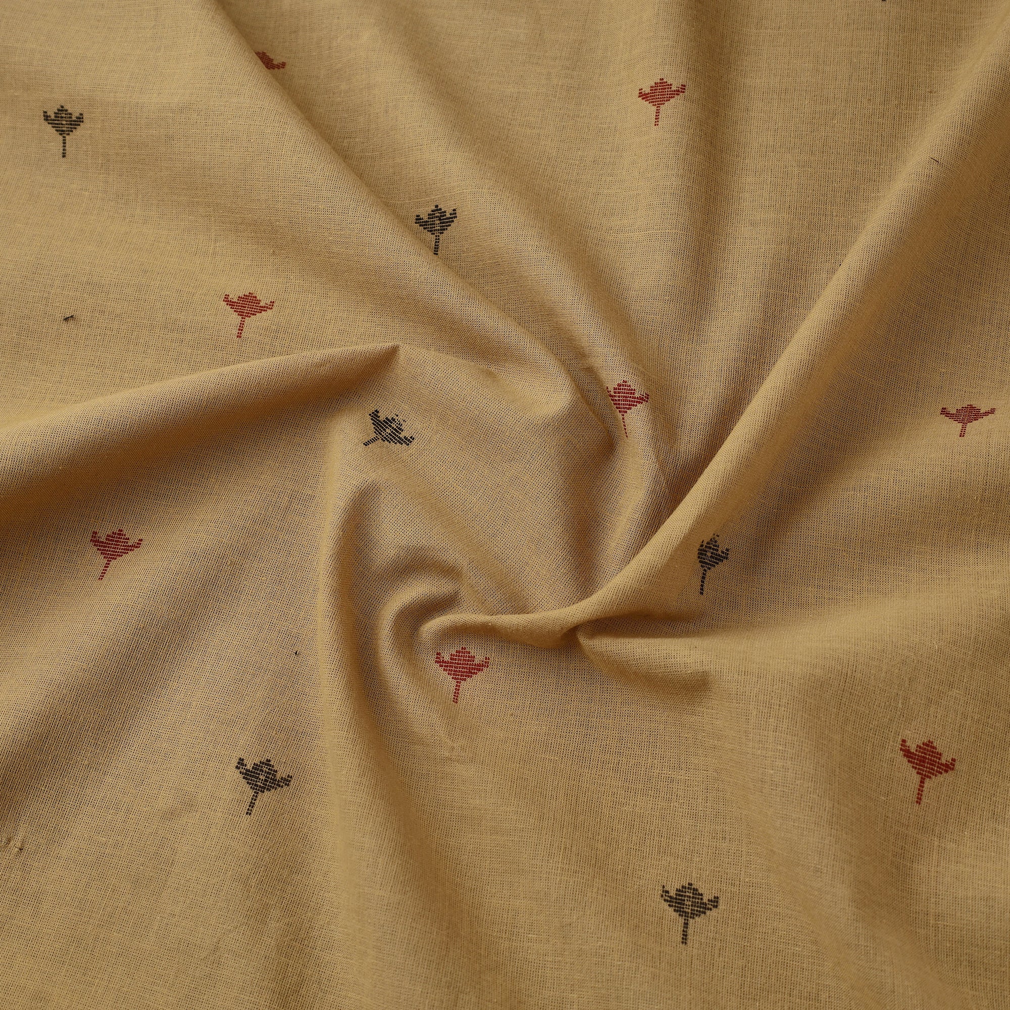 ITOKRI CRAFTS INITIATIVE Beige - Prewashed Cotton Jacquard Fabric 02 - view 3
