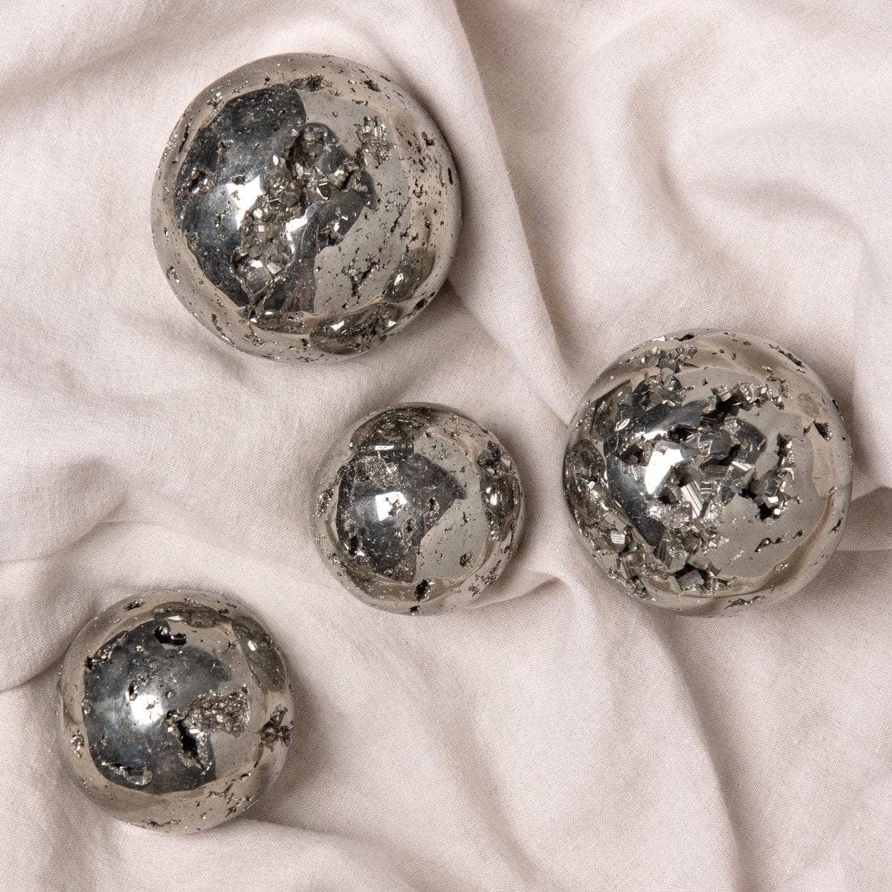 Tiny Rituals Natural Pyrite Sphere - AAA Premium Quality - view 3