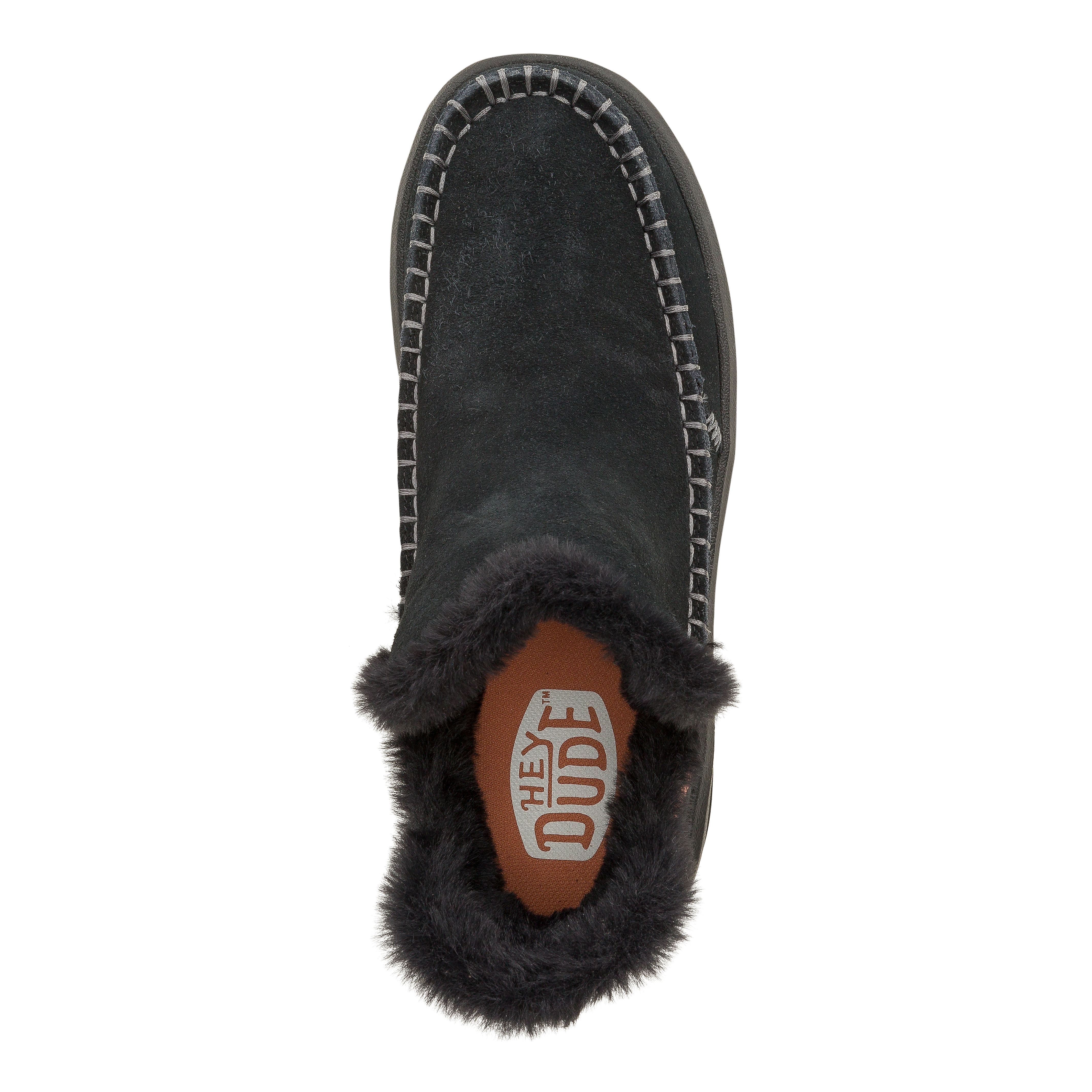 HEYDUDE shoes Camden Suede - Black/Black – Women's - view 7