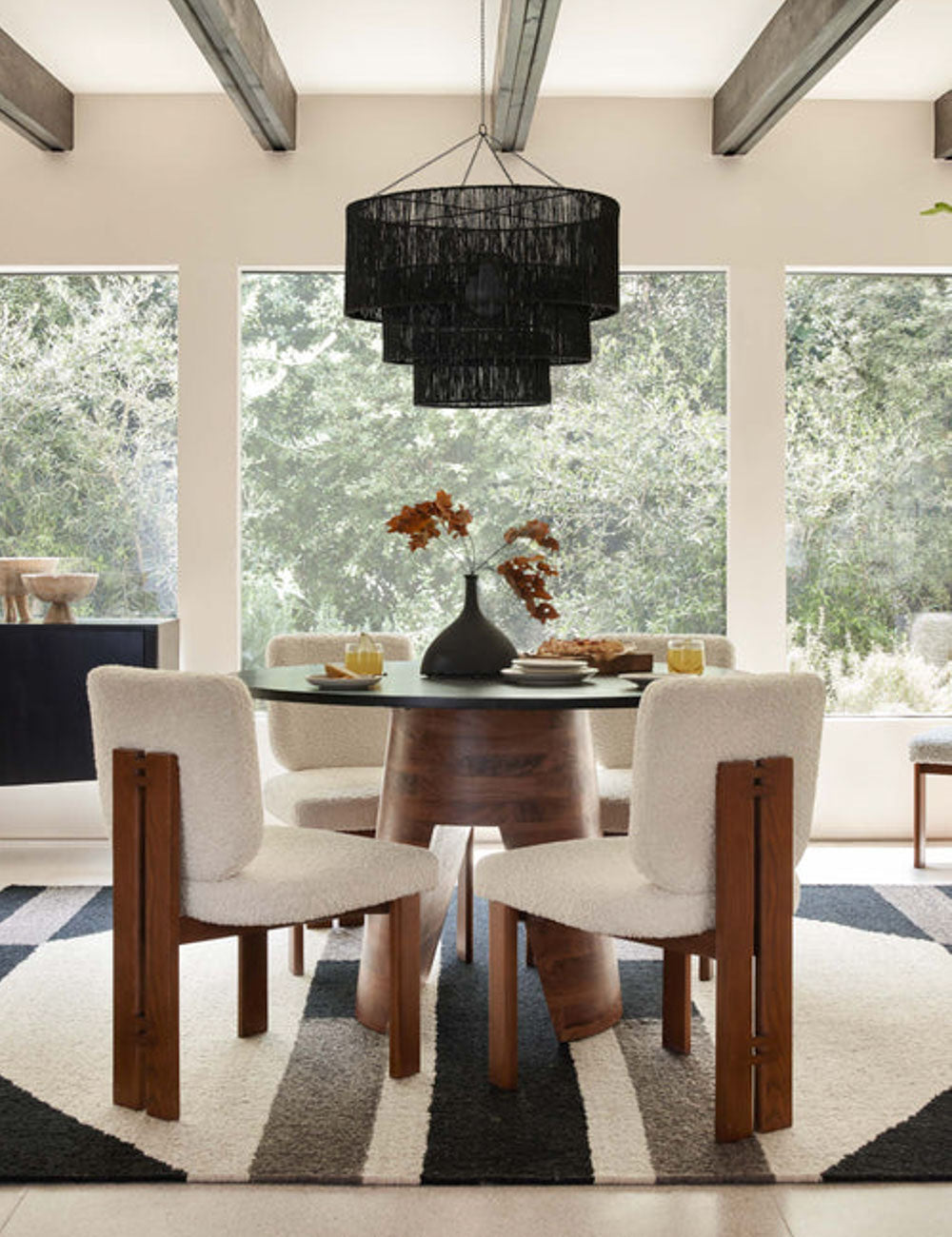 Lulu and Georgia Chavette Chandelier, Black - view 2