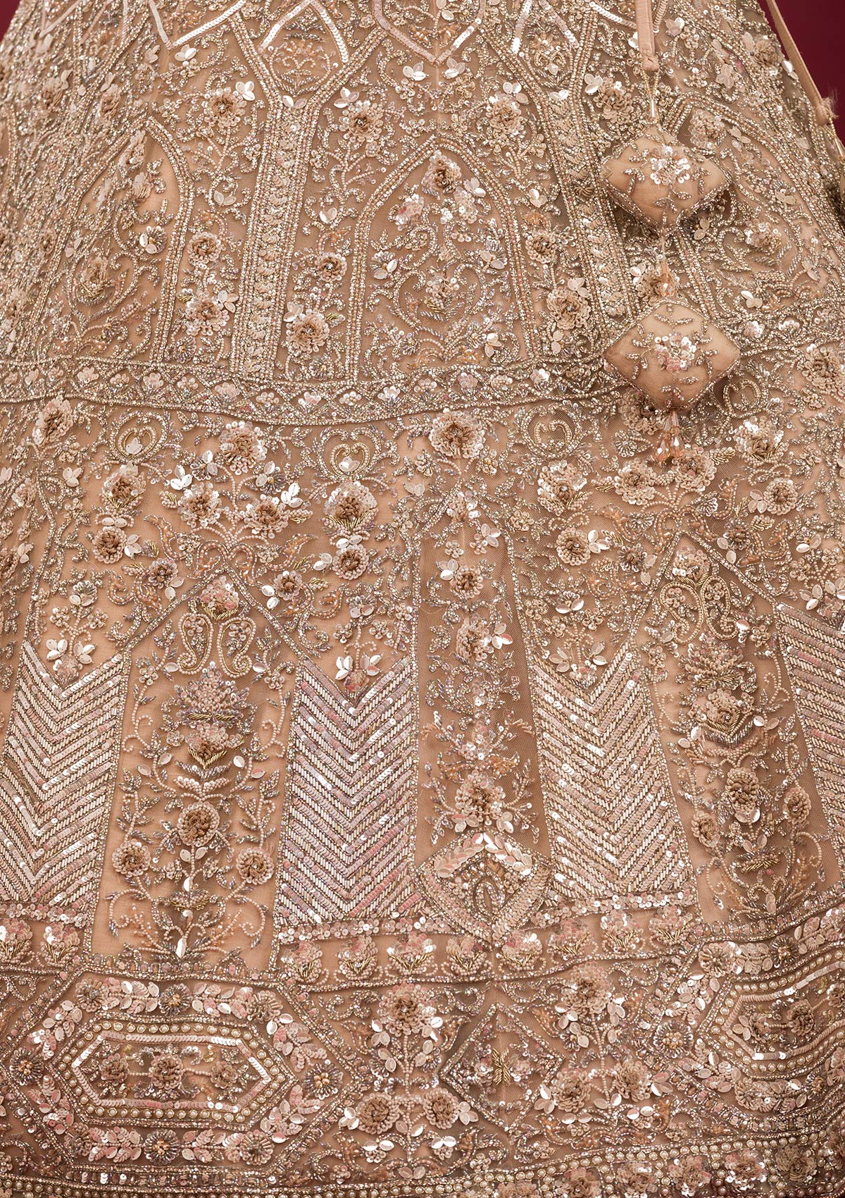 Koskii Gold Stonework Net Readymade Lehenga – Women's - view 7