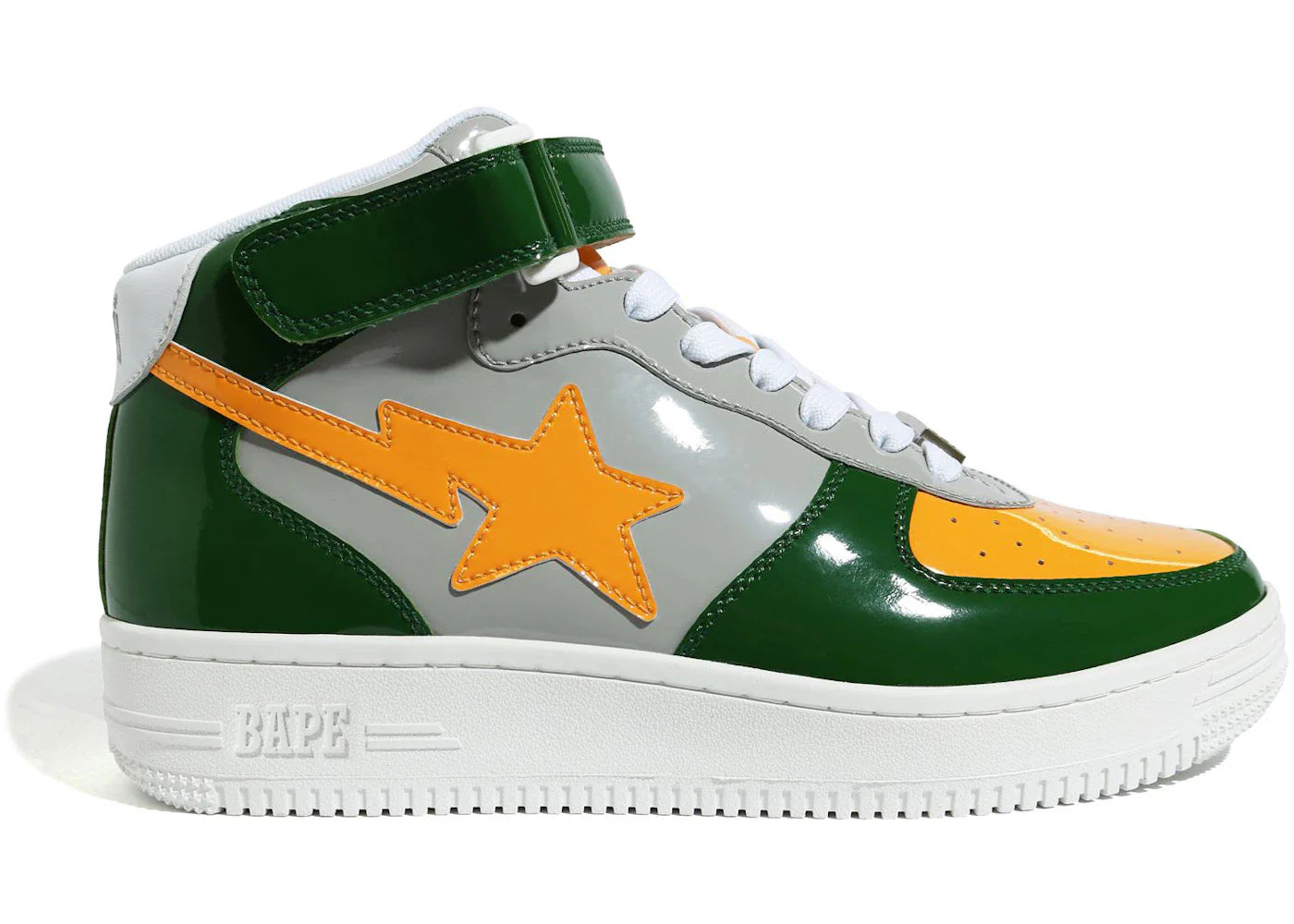 A Bathing Ape Bape Sta Mid Grey Green Orange (2020) - view 2