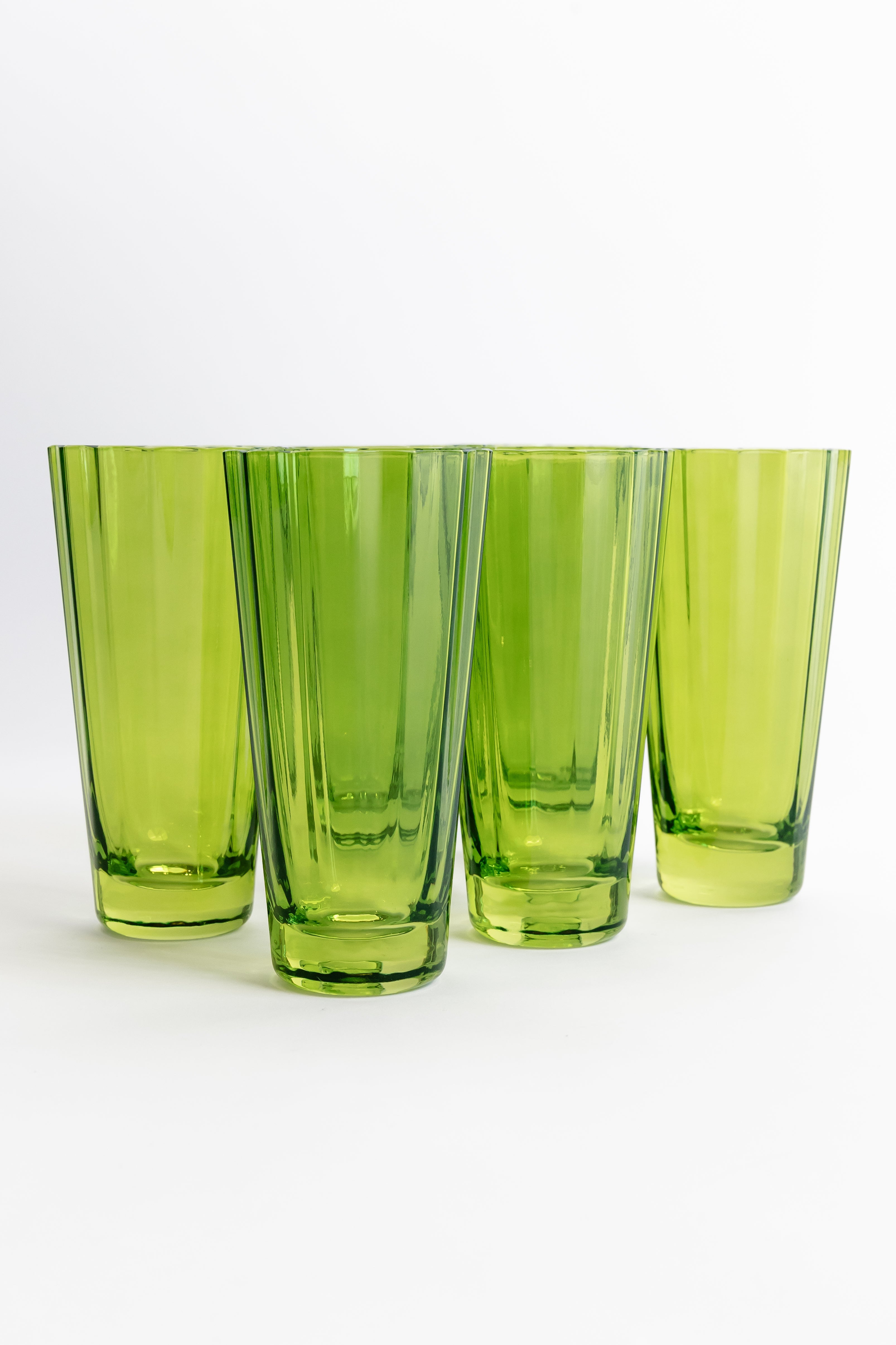 Estelle Colored Glass Estelle Colored Sunday High Balls - Set of 6 {Forest Green}