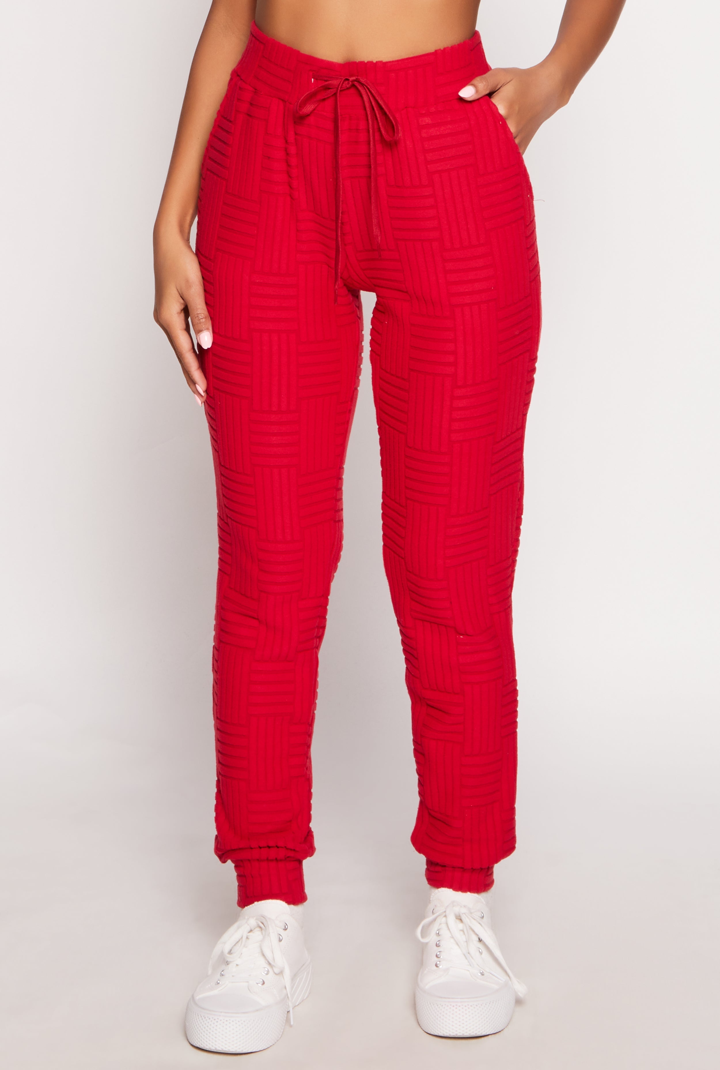 Rainbow Shops Geometric Embossed Joggers – Women's - view 2