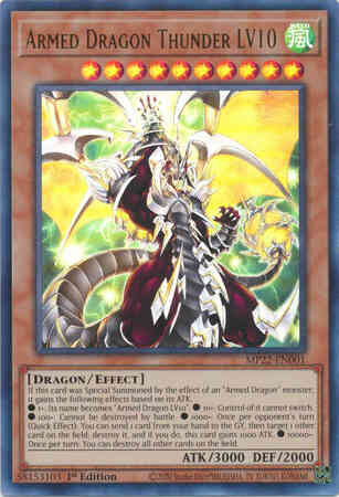 Yu-Gi-Oh! Armed Dragon Thunder LV10 - MP22-EN001 - Ultra Rare - 1st Edition