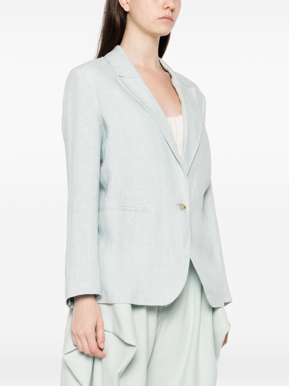 Forte Forte Linen single-breasted jacket – 100% Fabric - view 4